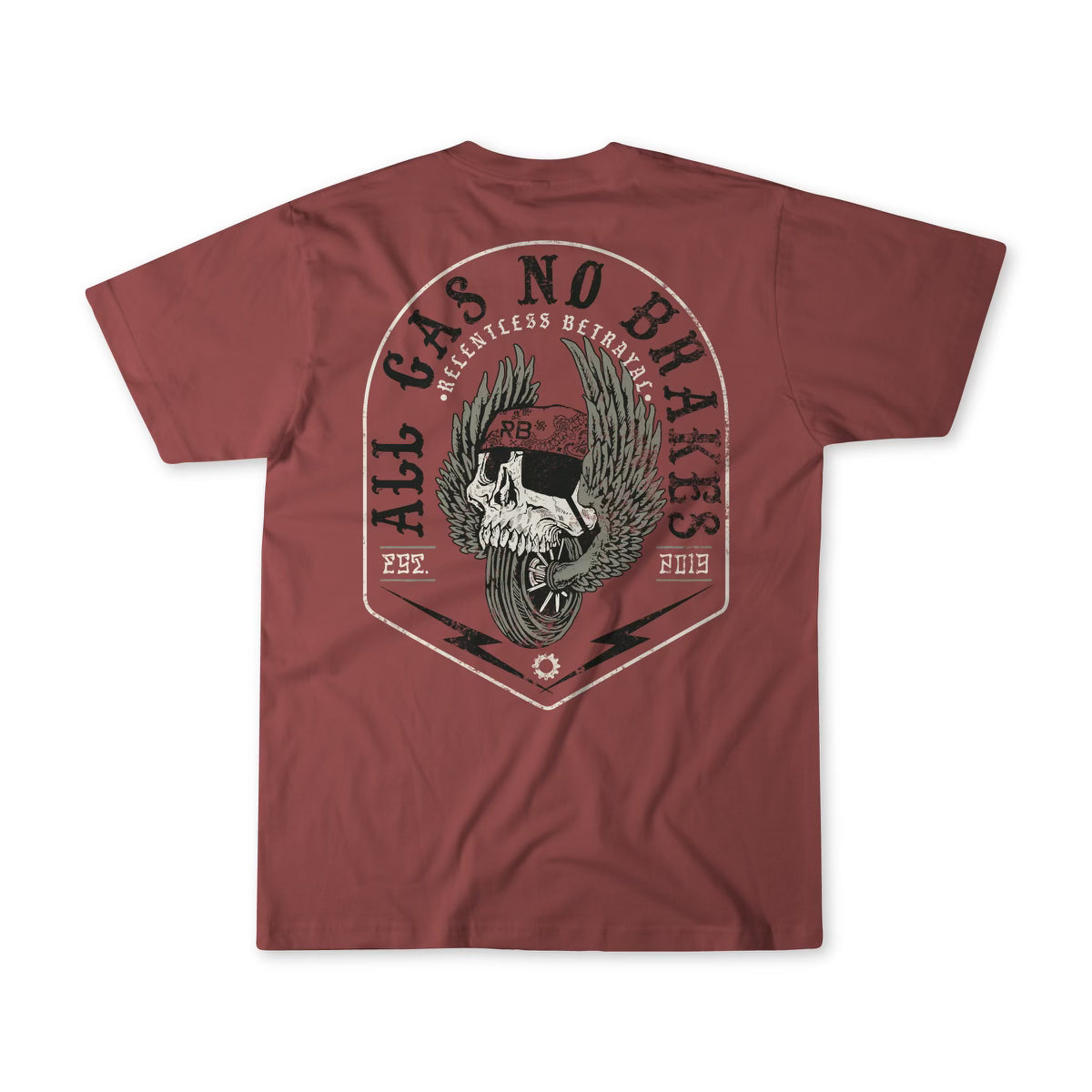 All Gas No Brakes Premium Brick T-Shirt