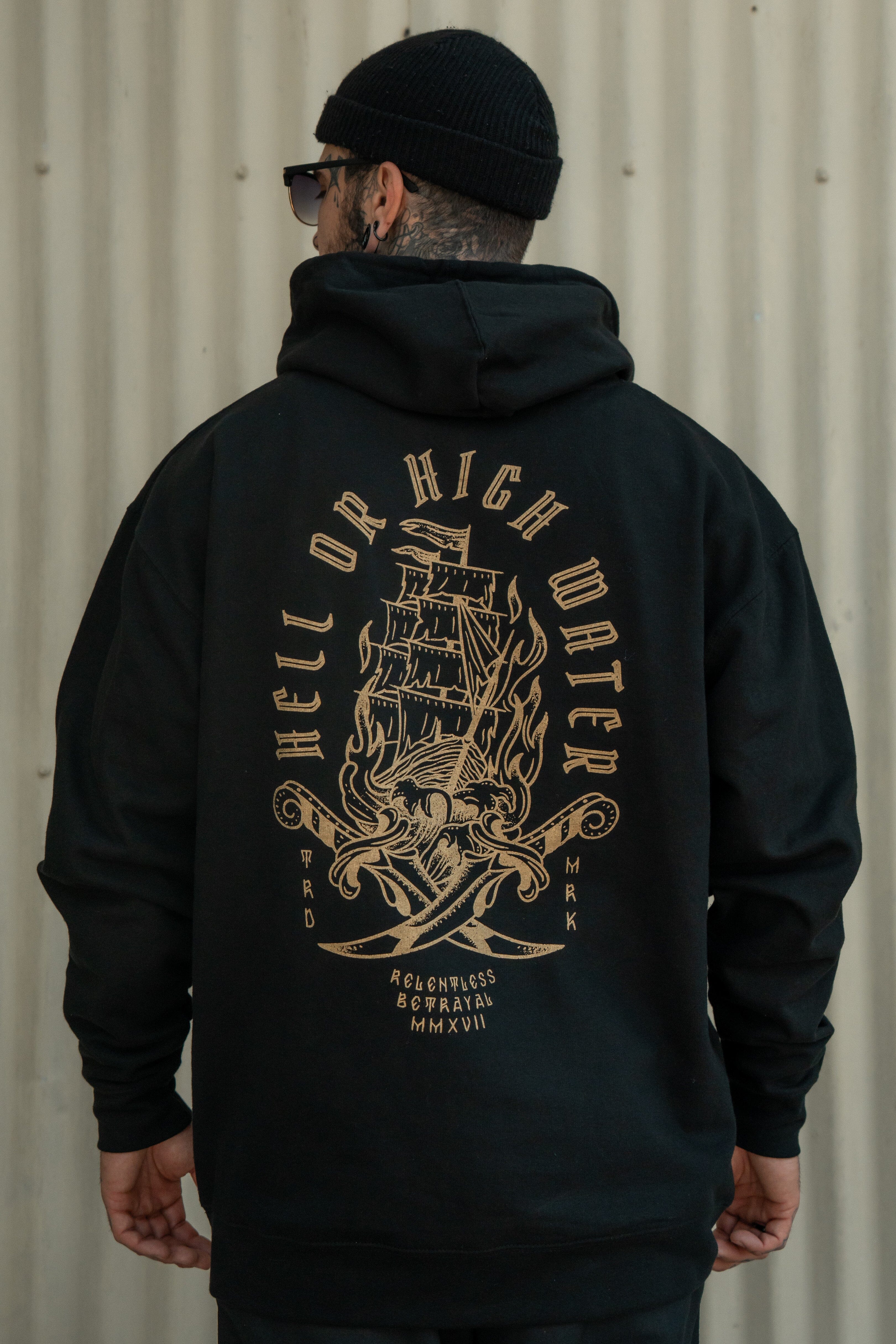 Hell or High Water Gold Foil Hoodie