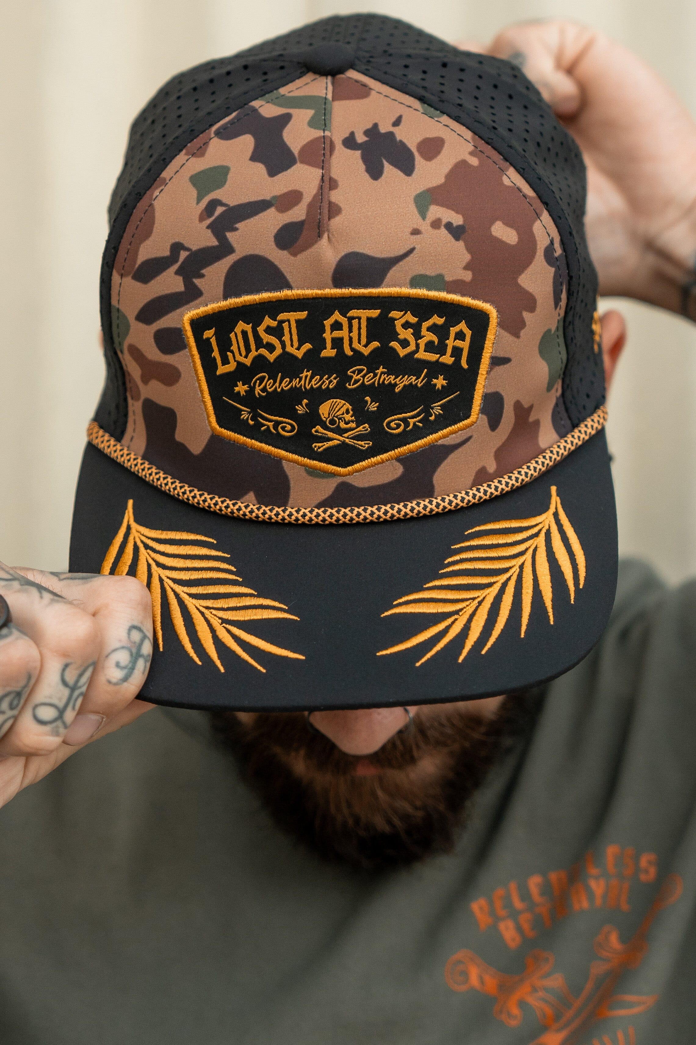 Lost At Sea Frog Camo Snapback