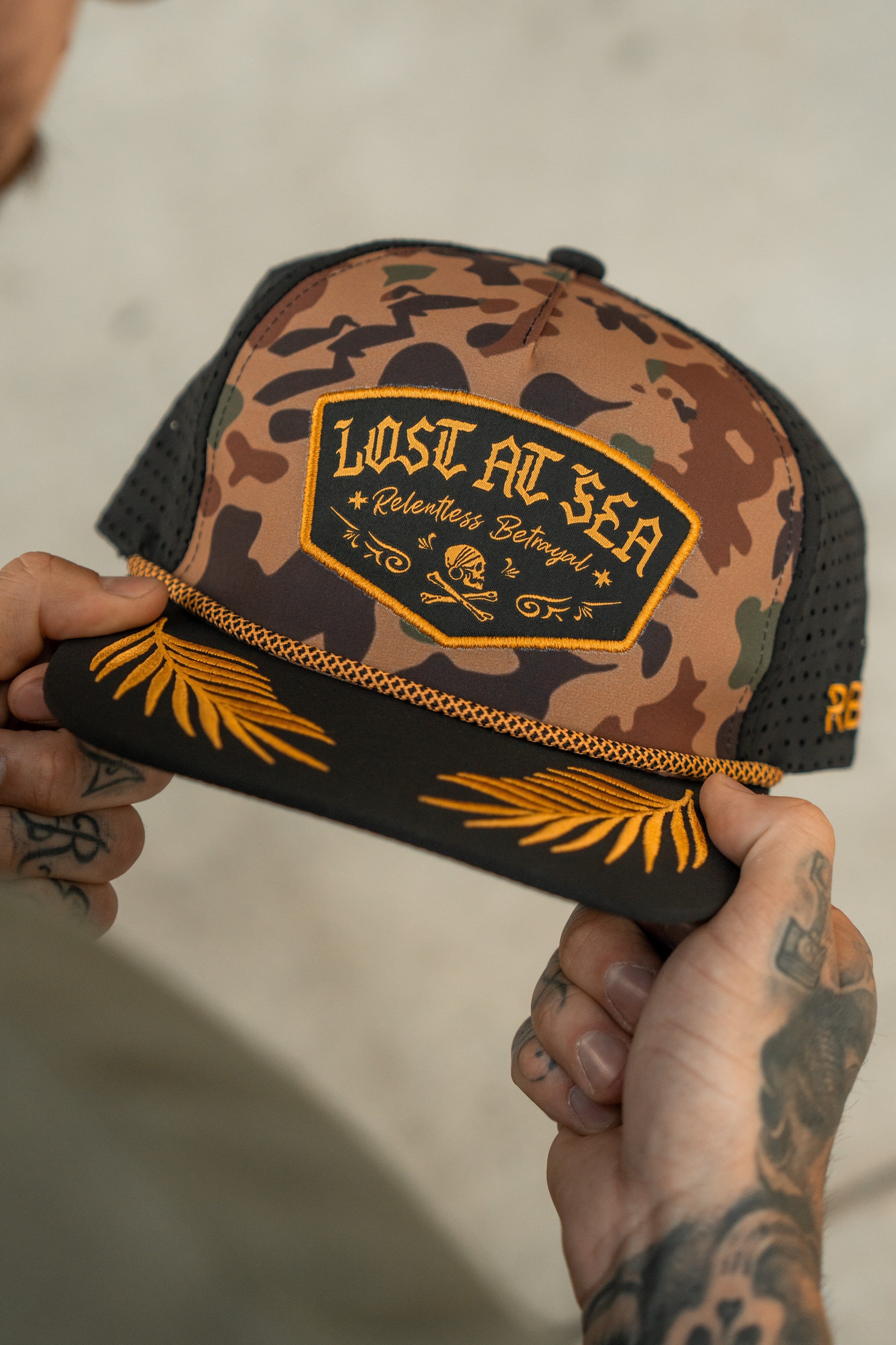 Lost At Sea Frog Camo Snapback