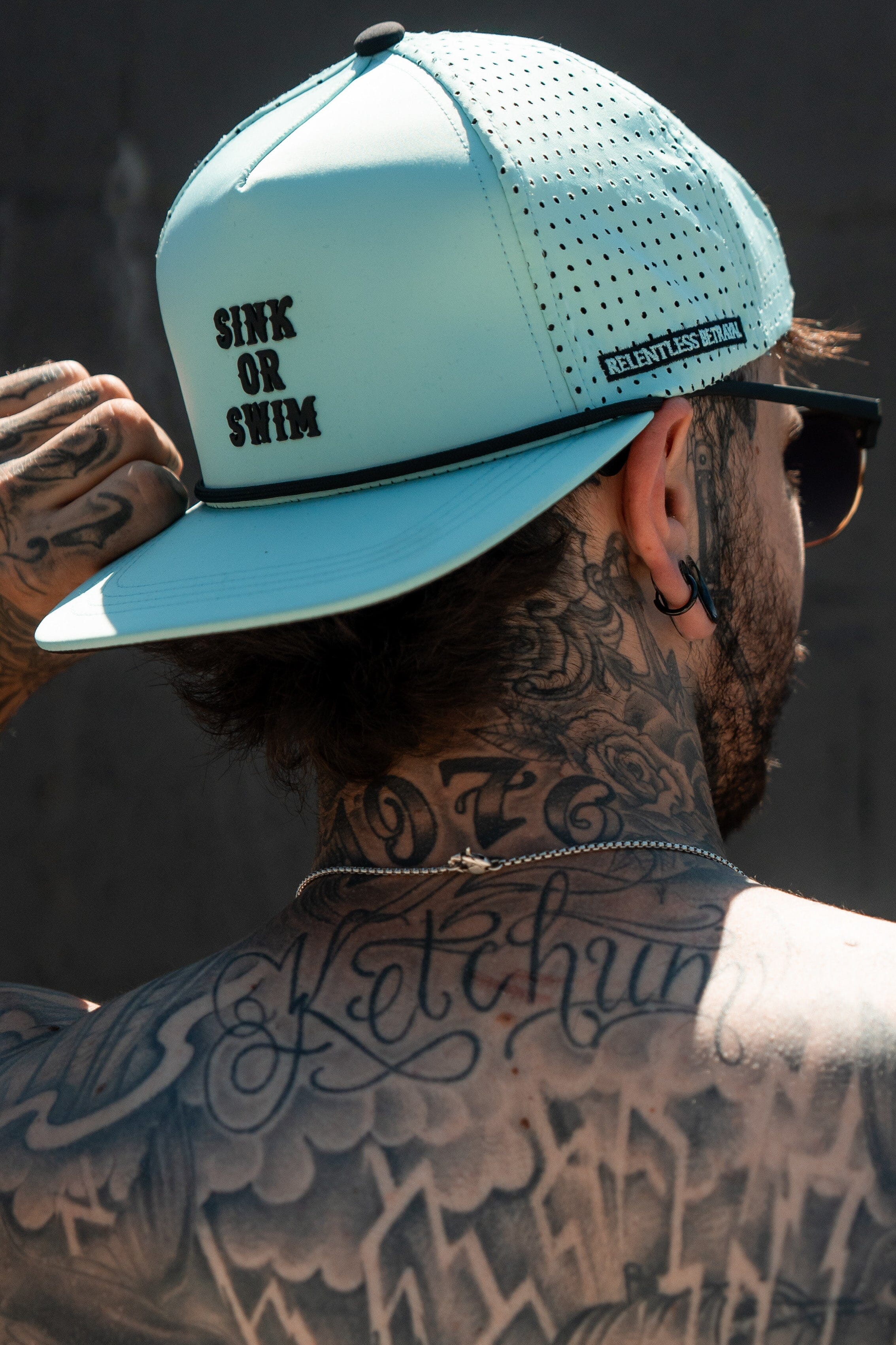 Sink Or Swim Sea Foam PVC Snapback