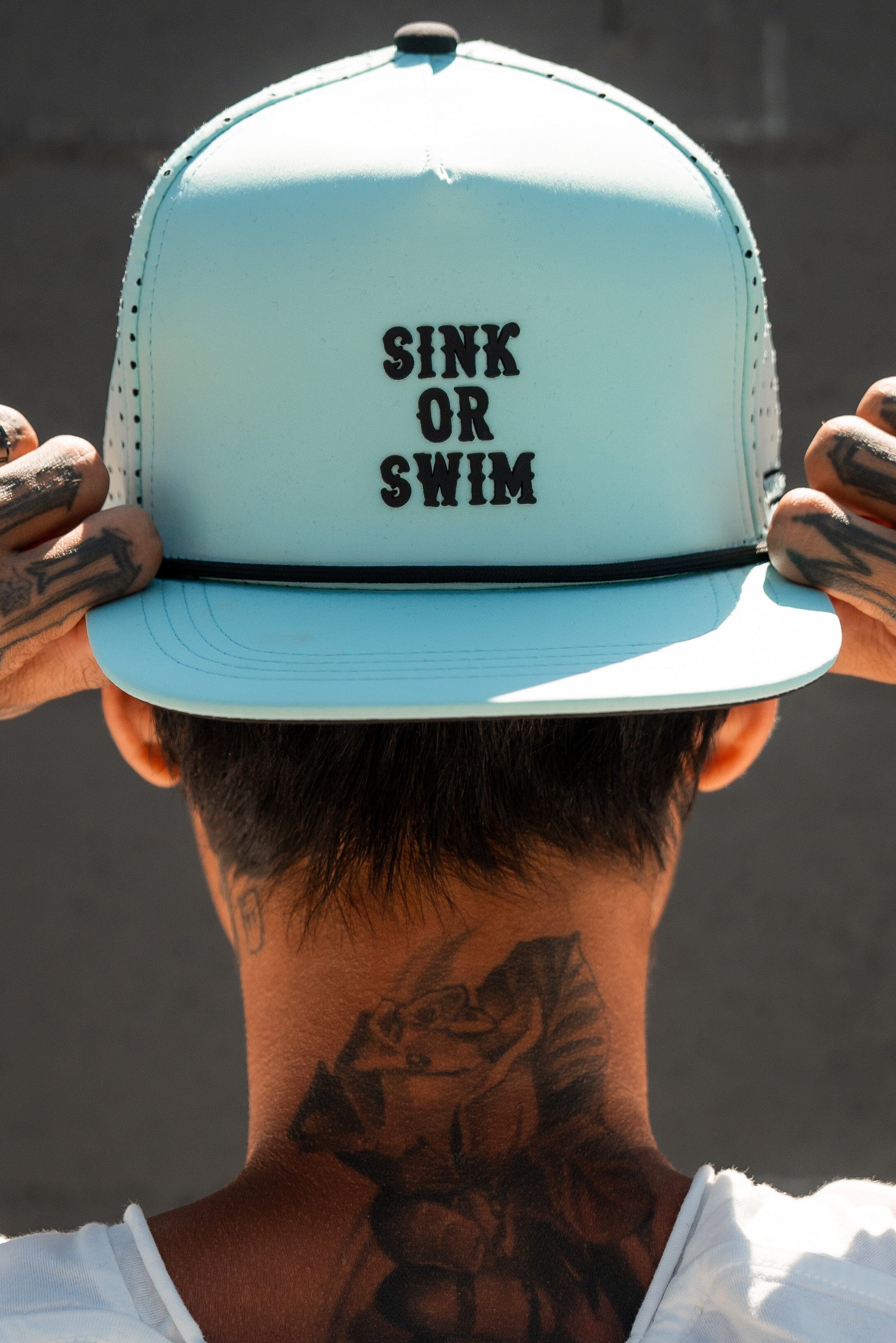 Sink Or Swim Sea Foam PVC Snapback