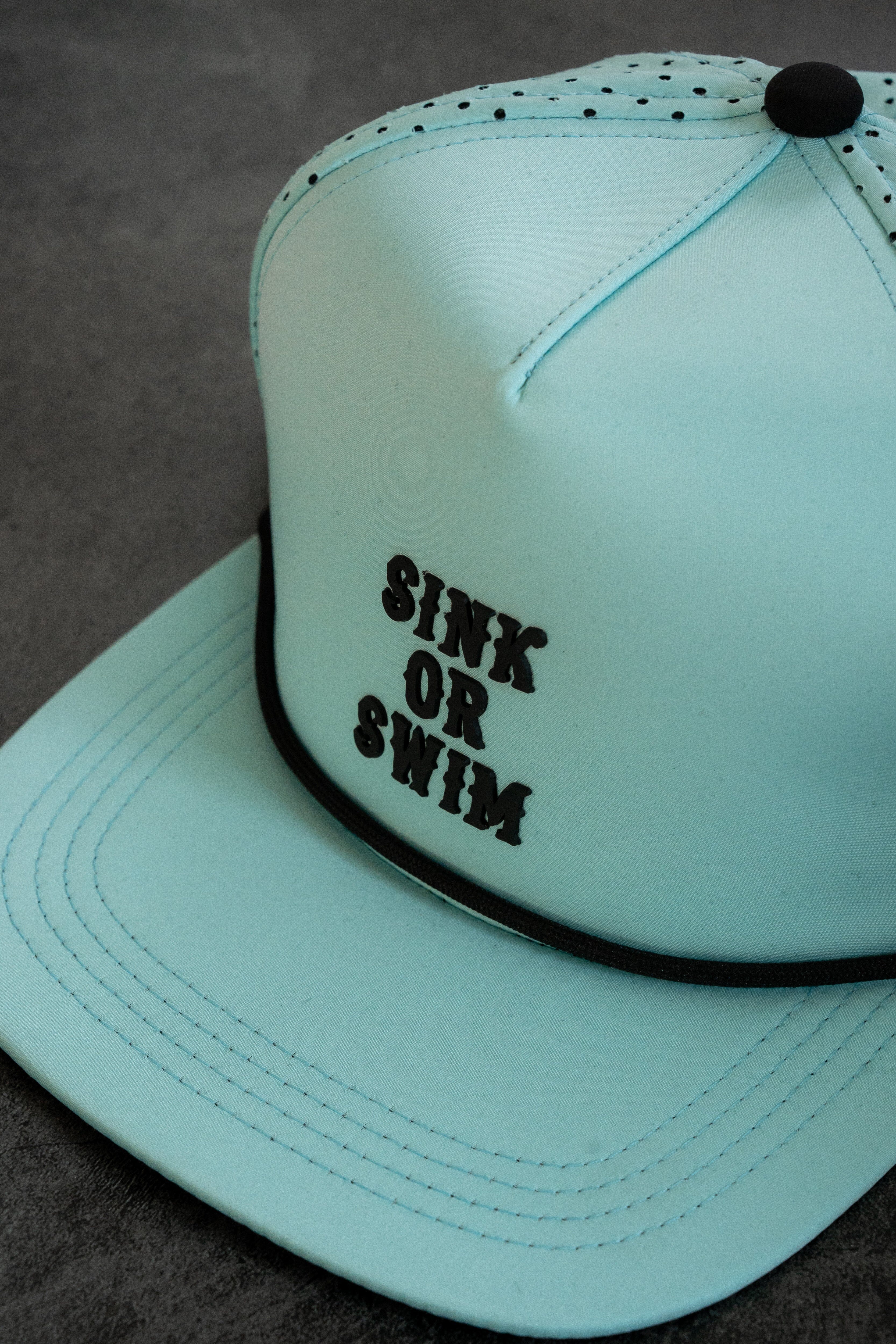 Sink Or Swim Sea Foam PVC Snapback
