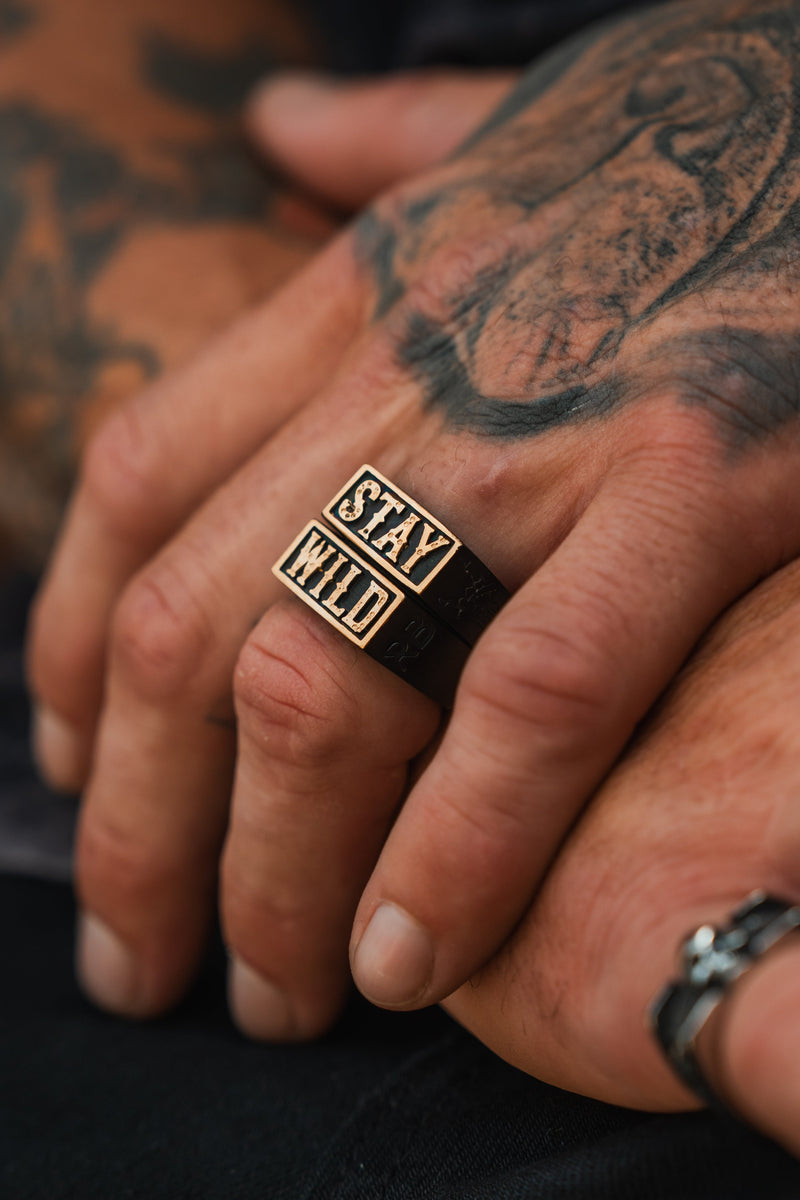 Stay Wild Stainless Steel Rings | Set Of 2 | By Relentless Betrayal