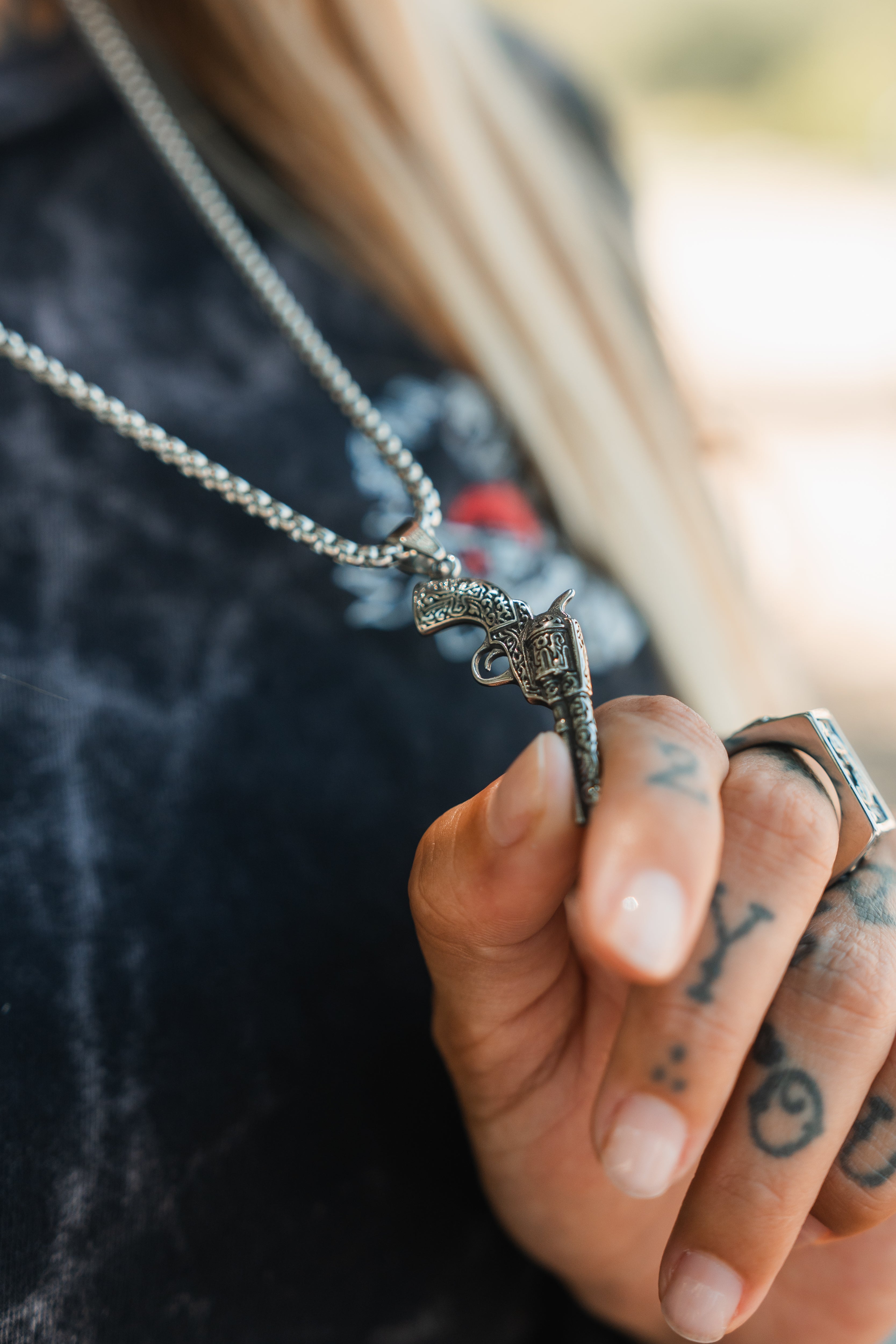 Outlaw Colt 45 Necklace