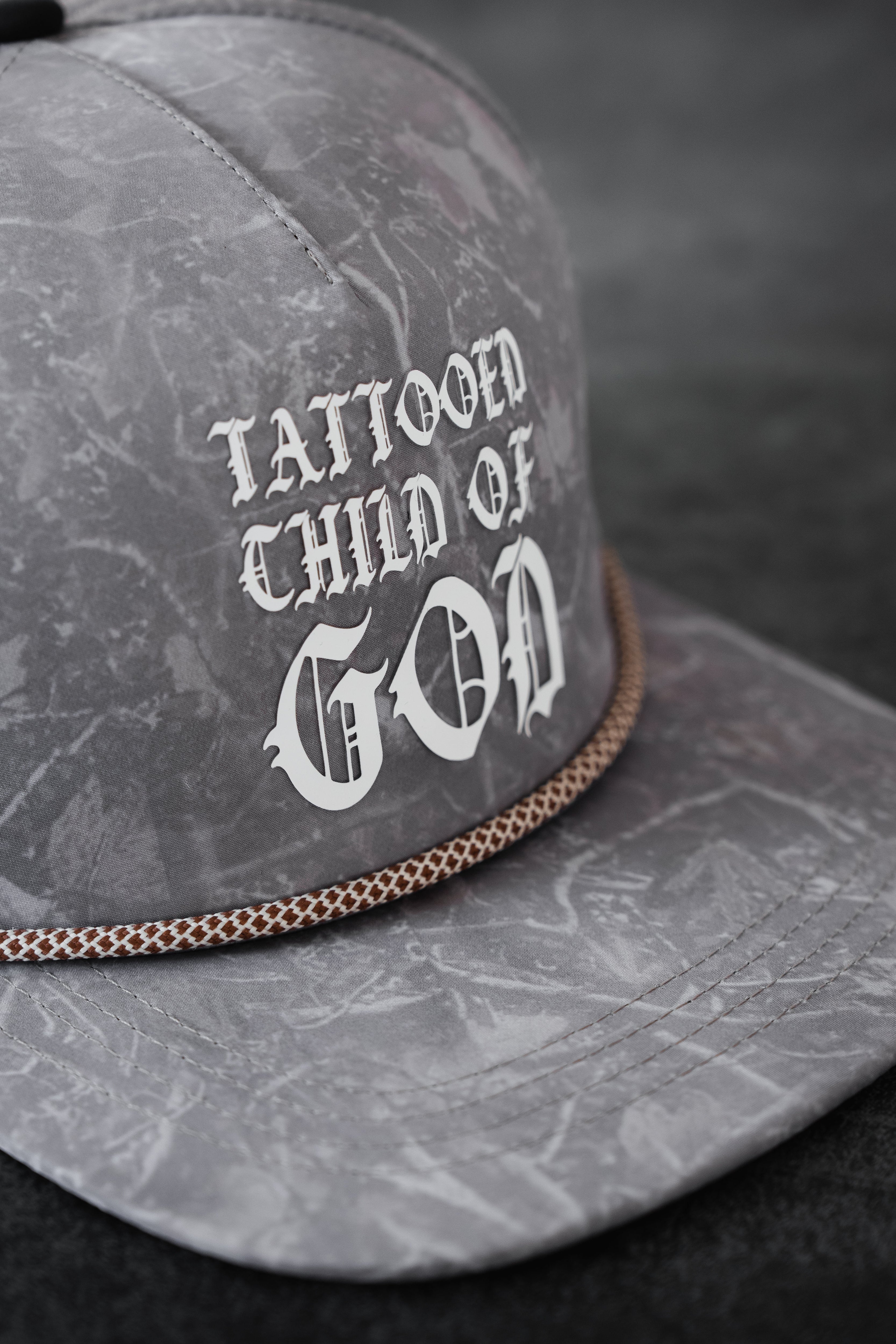 Tattooed Child of God Deadwood Camo PVC Snapback