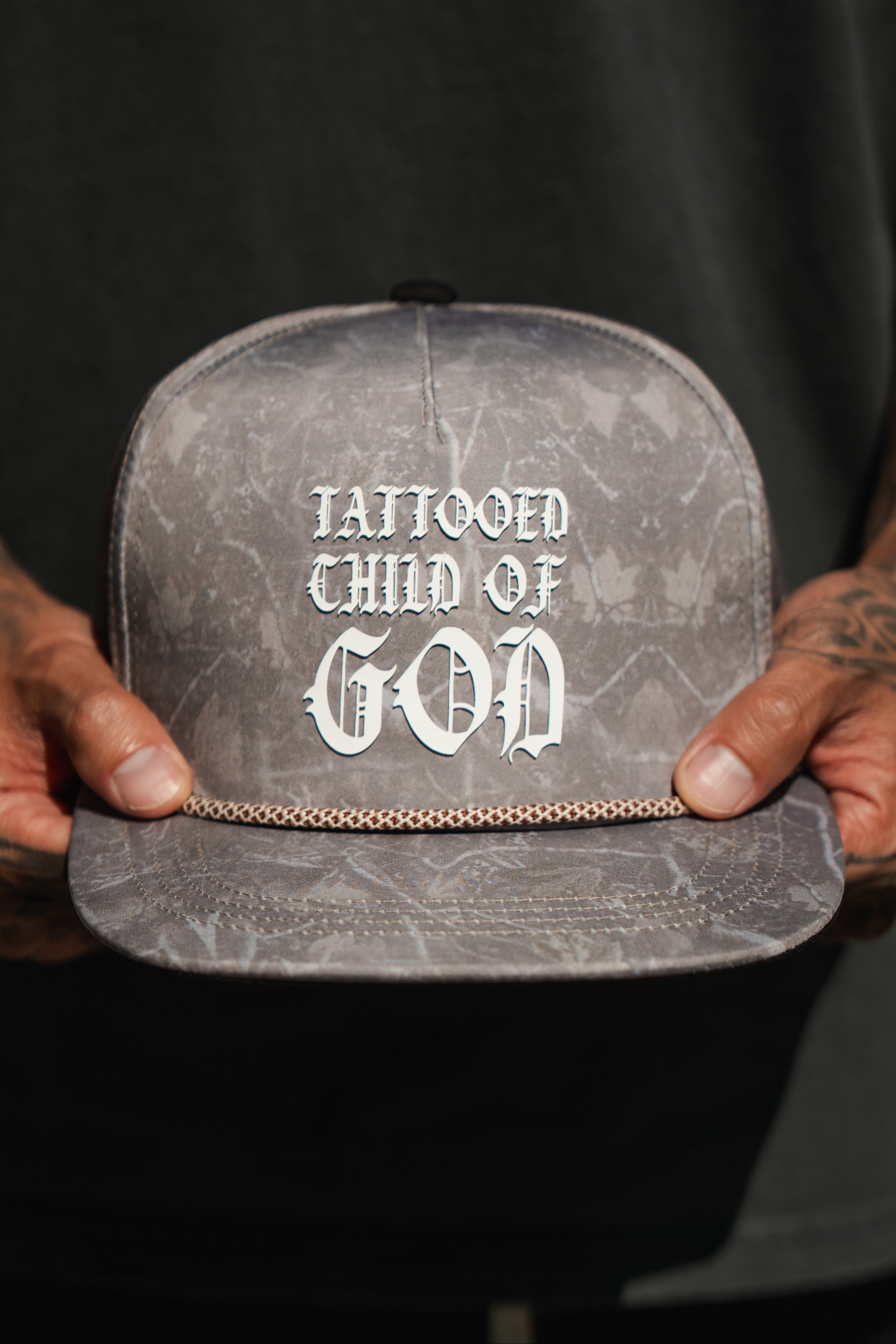 Tattooed Child of God Deadwood Camo PVC Snapback