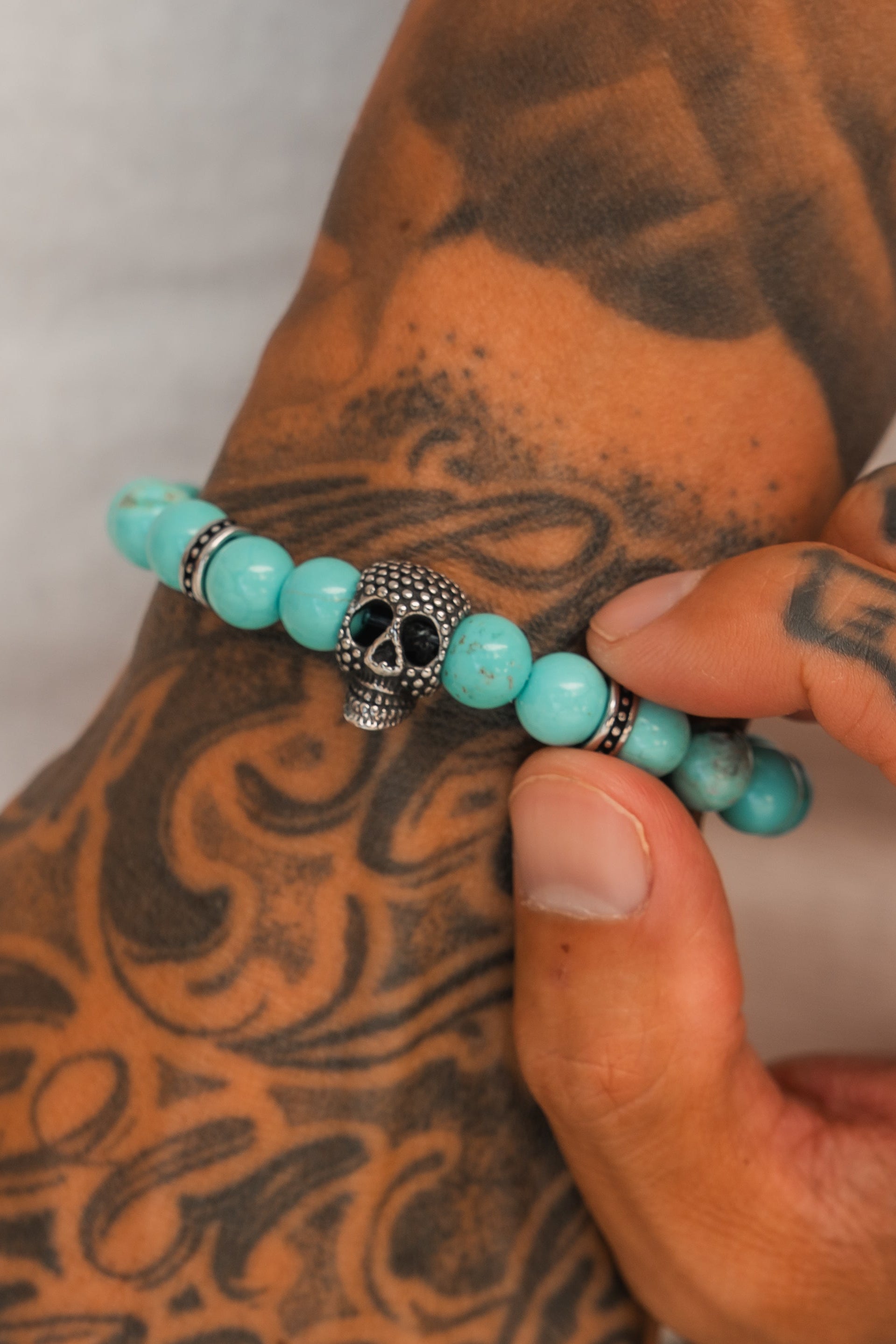 Day of the Dead Bead Bracelet