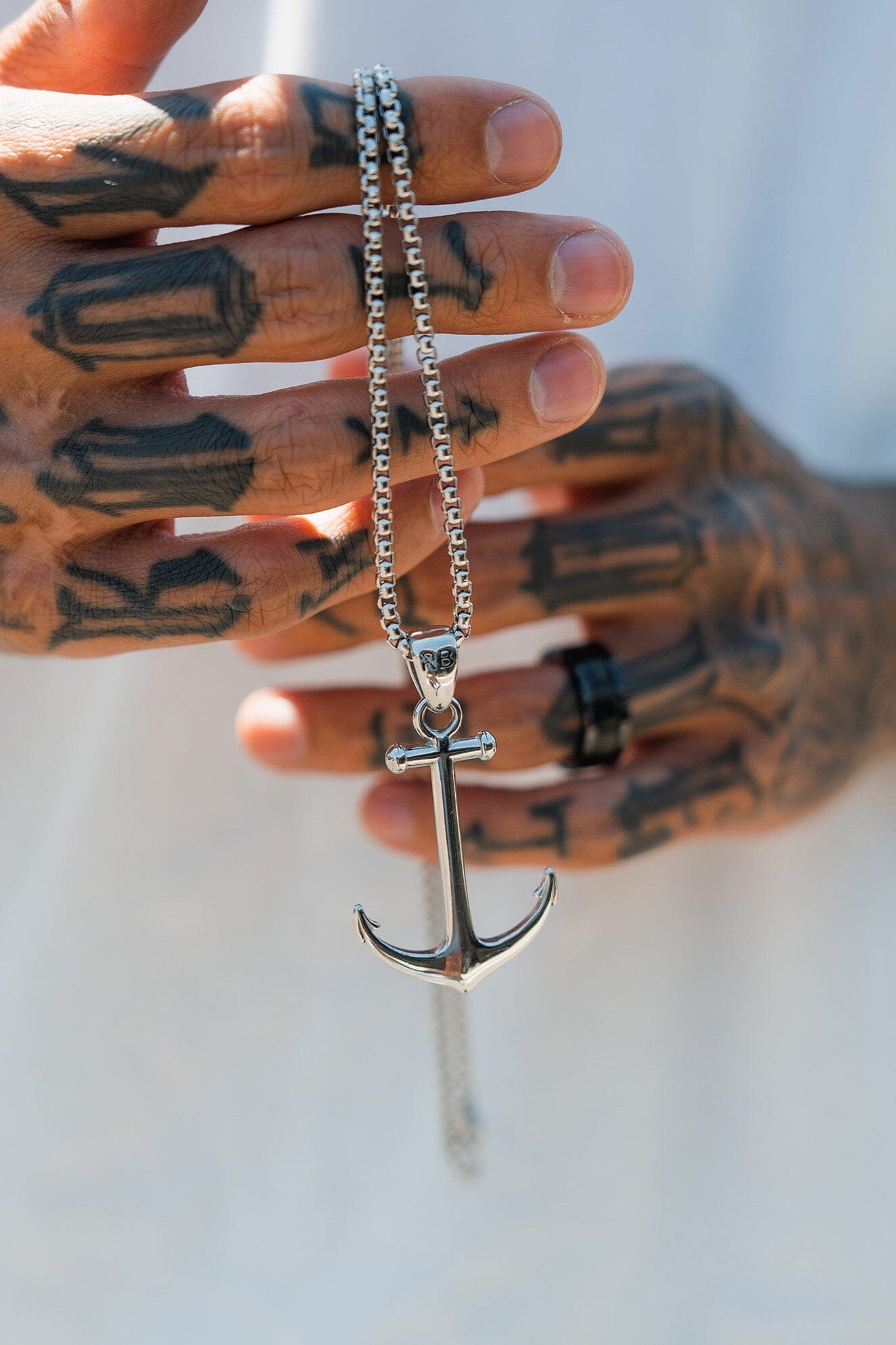 Anchor Drop Necklace