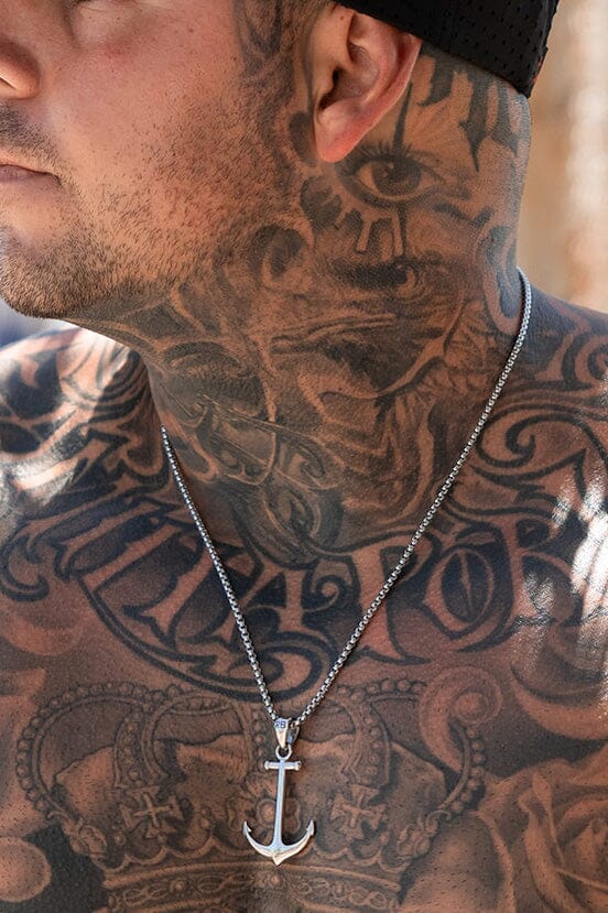 Anchor Drop Necklace