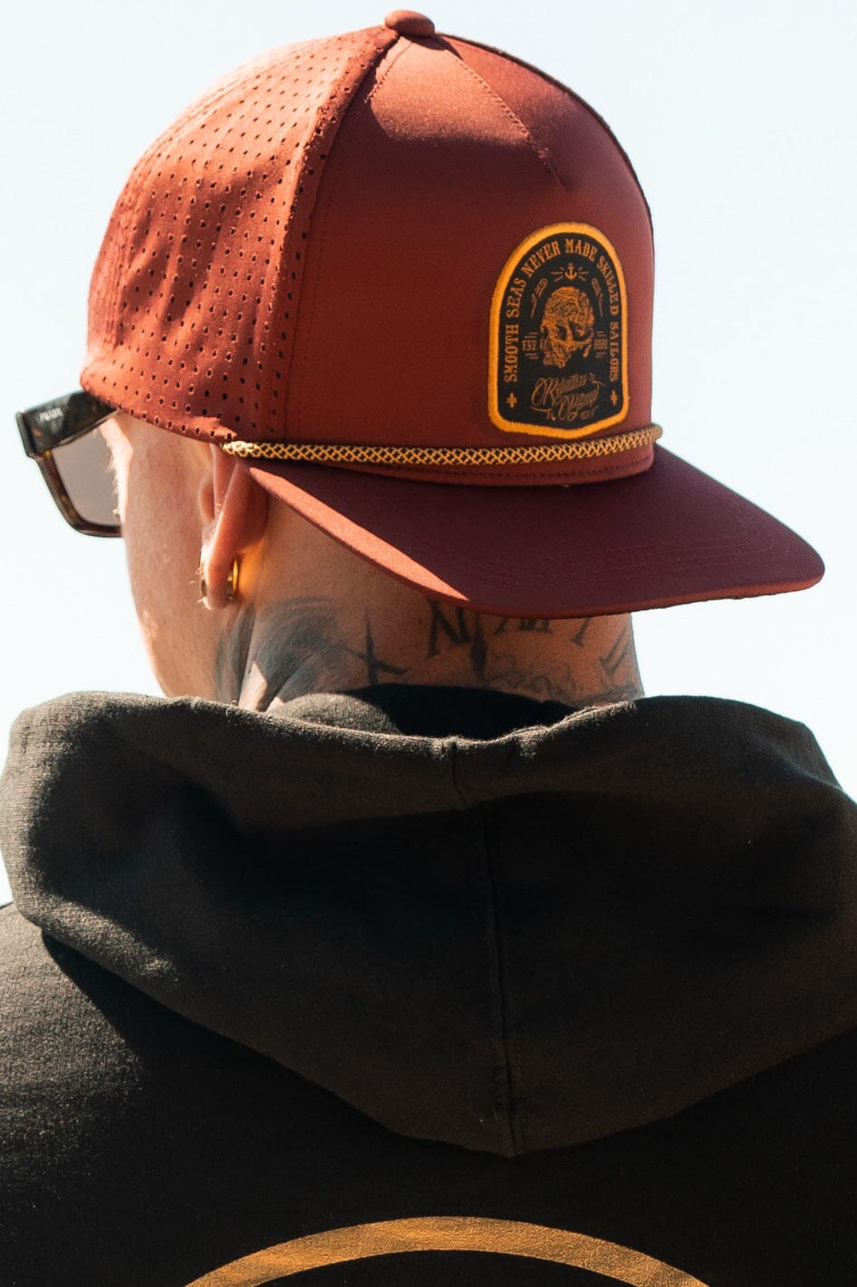Skilled Sailor Burgundy Snapback
