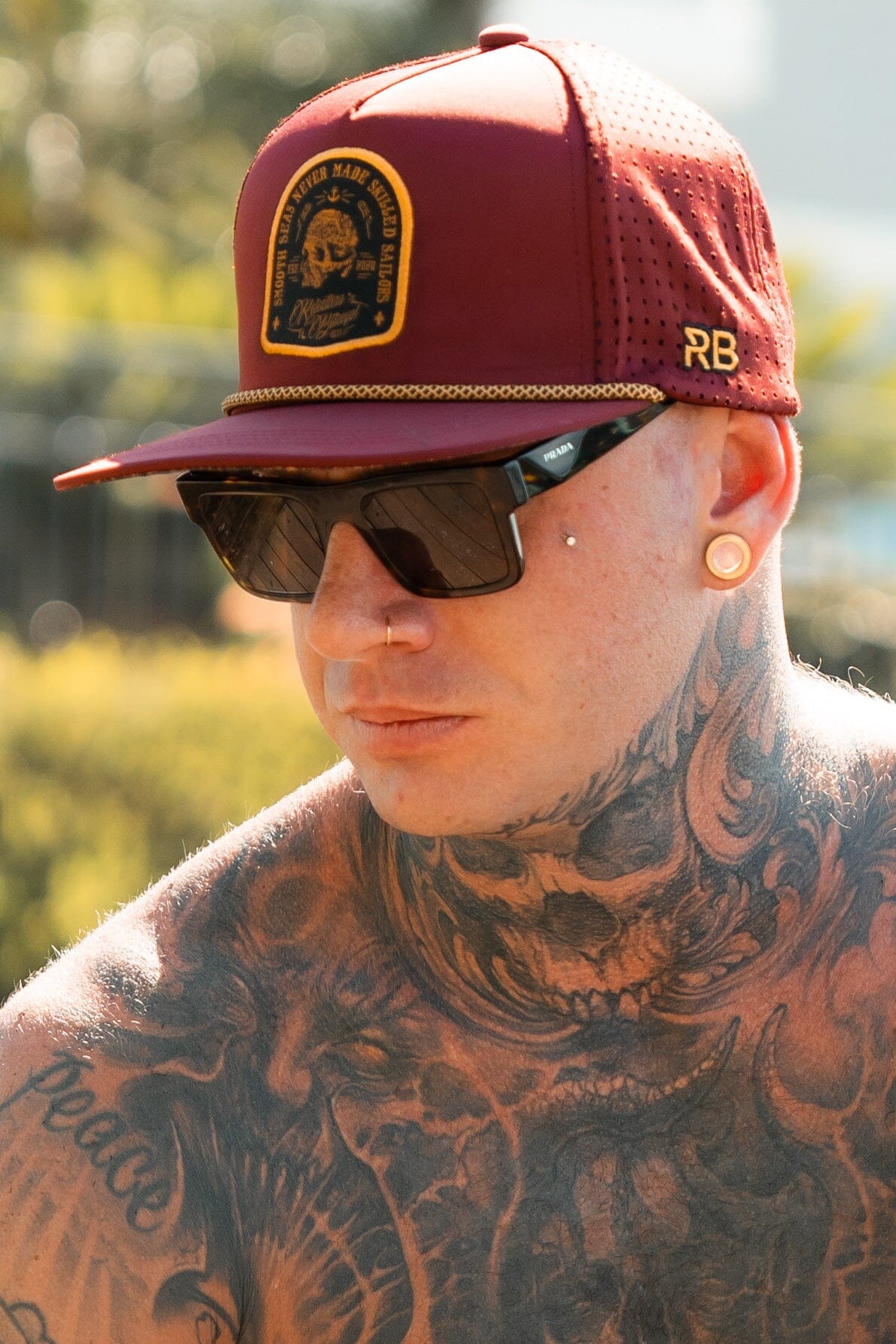 Skilled Sailor Burgundy Snapback