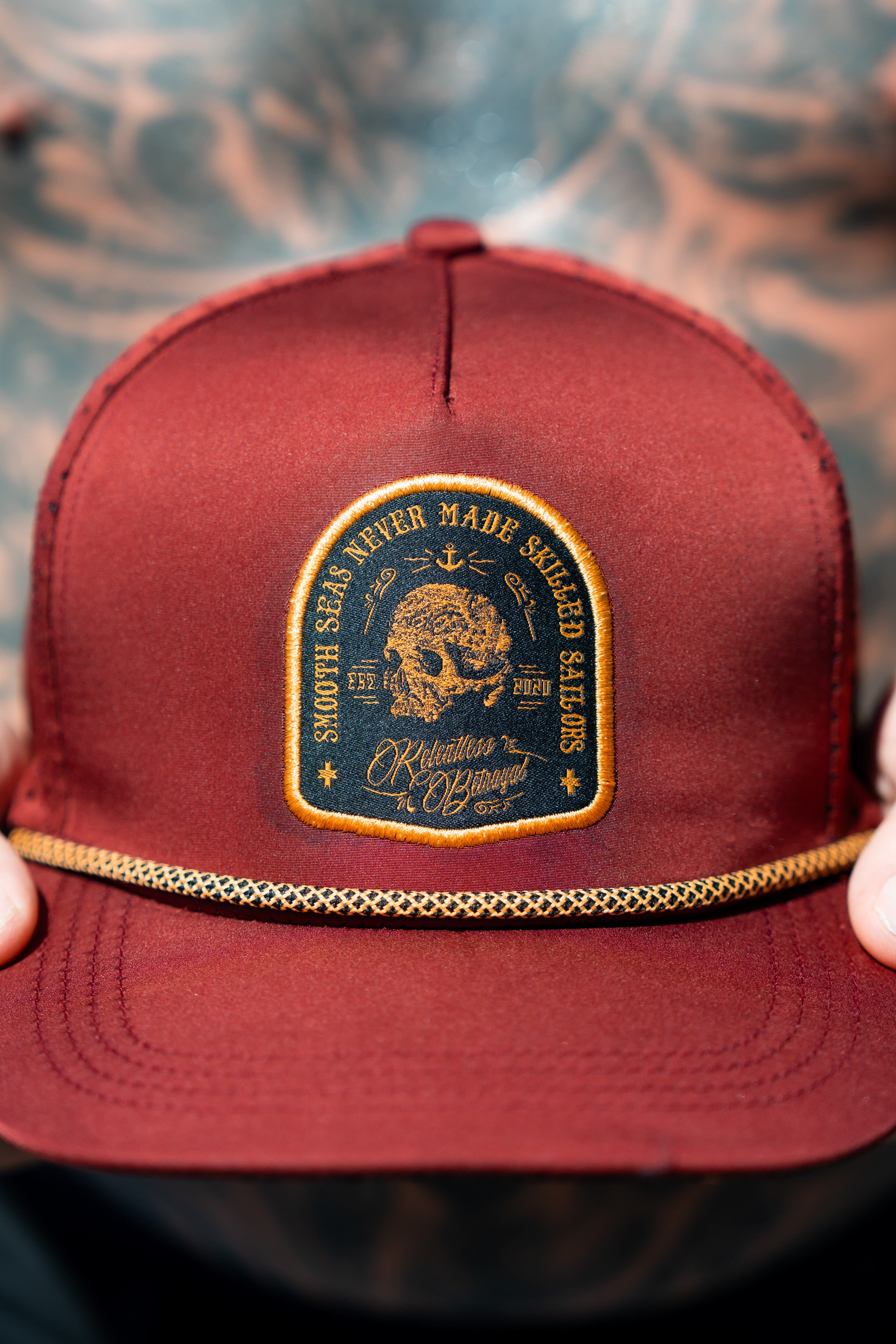Skilled Sailor Burgundy Snapback