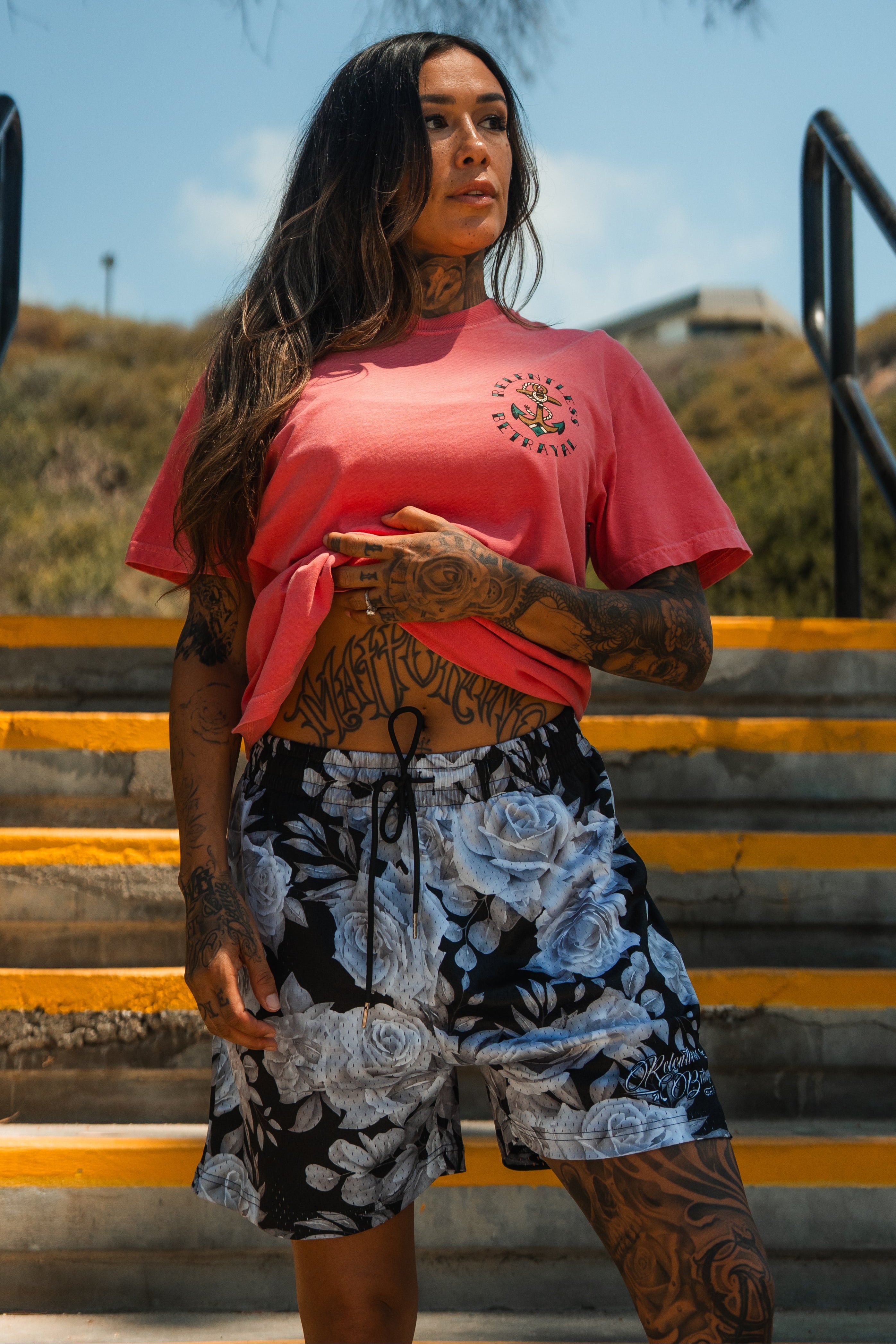 Premium Mesh Shorts | 5"- Beauty in Darkness
