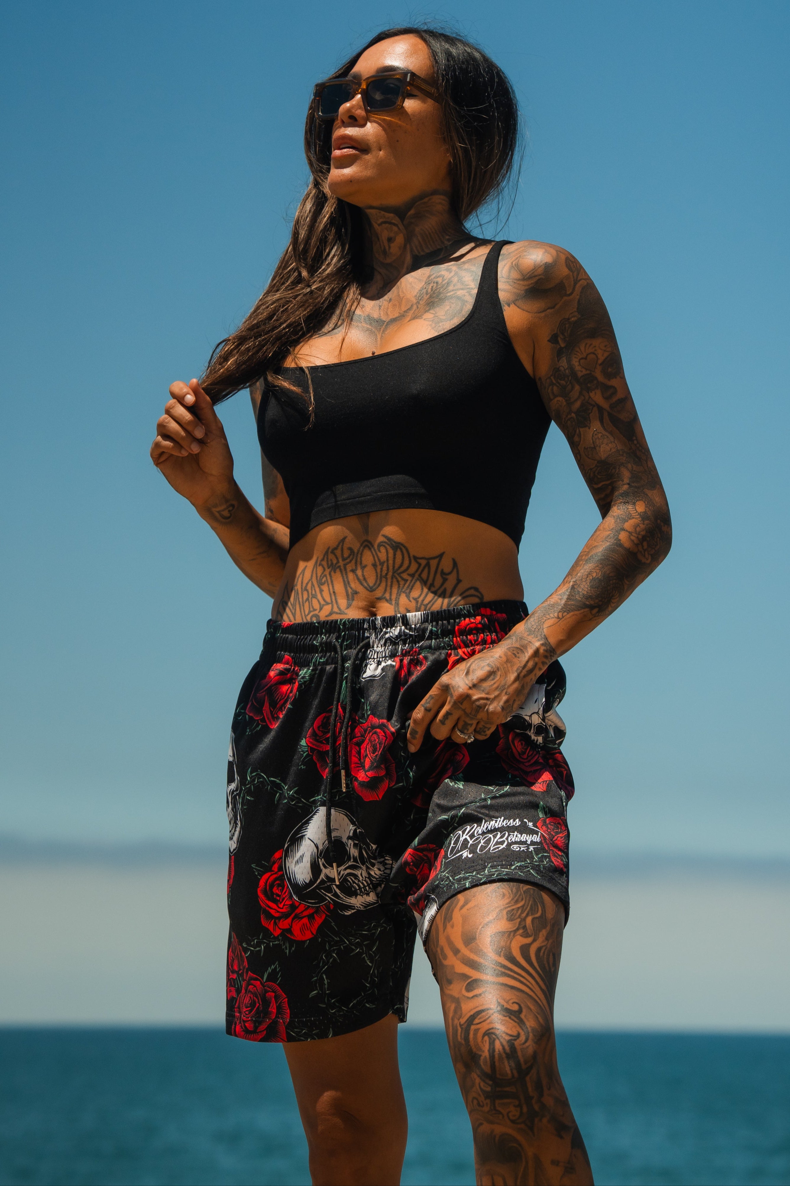 Premium Mesh Shorts | 5"- Thorn Amongst Roses