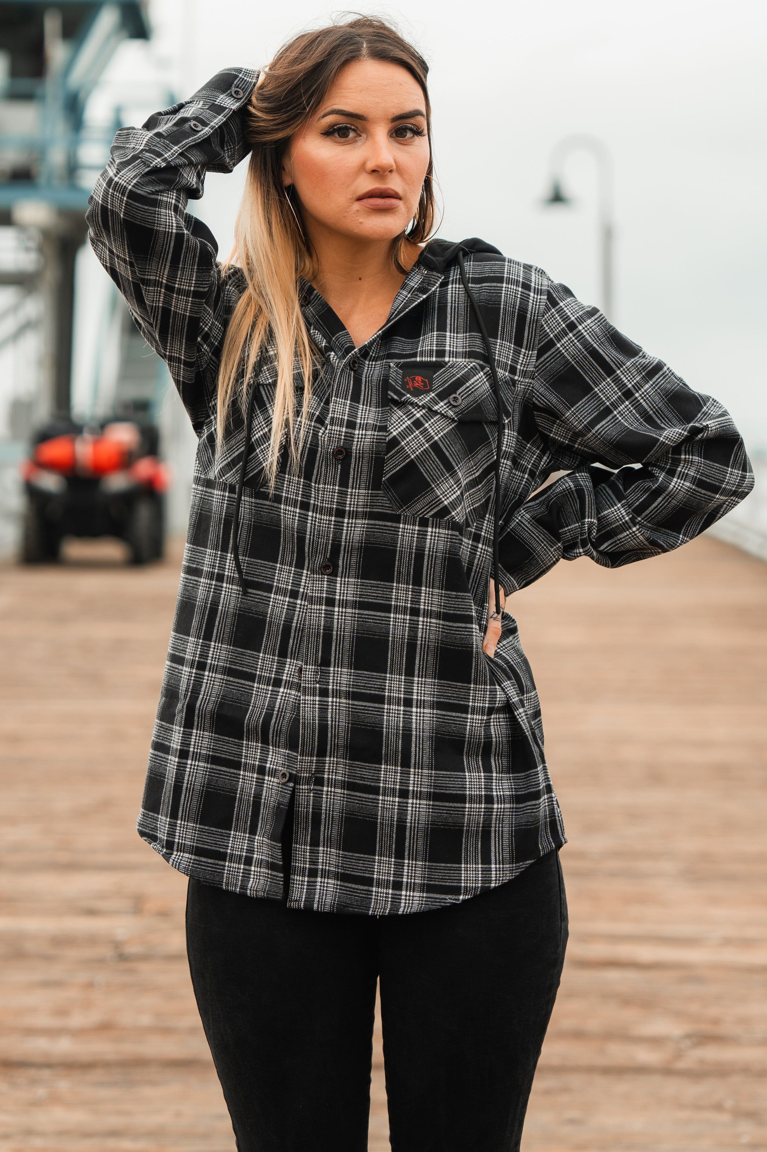 Black Flag Premium Hooded Flannel
