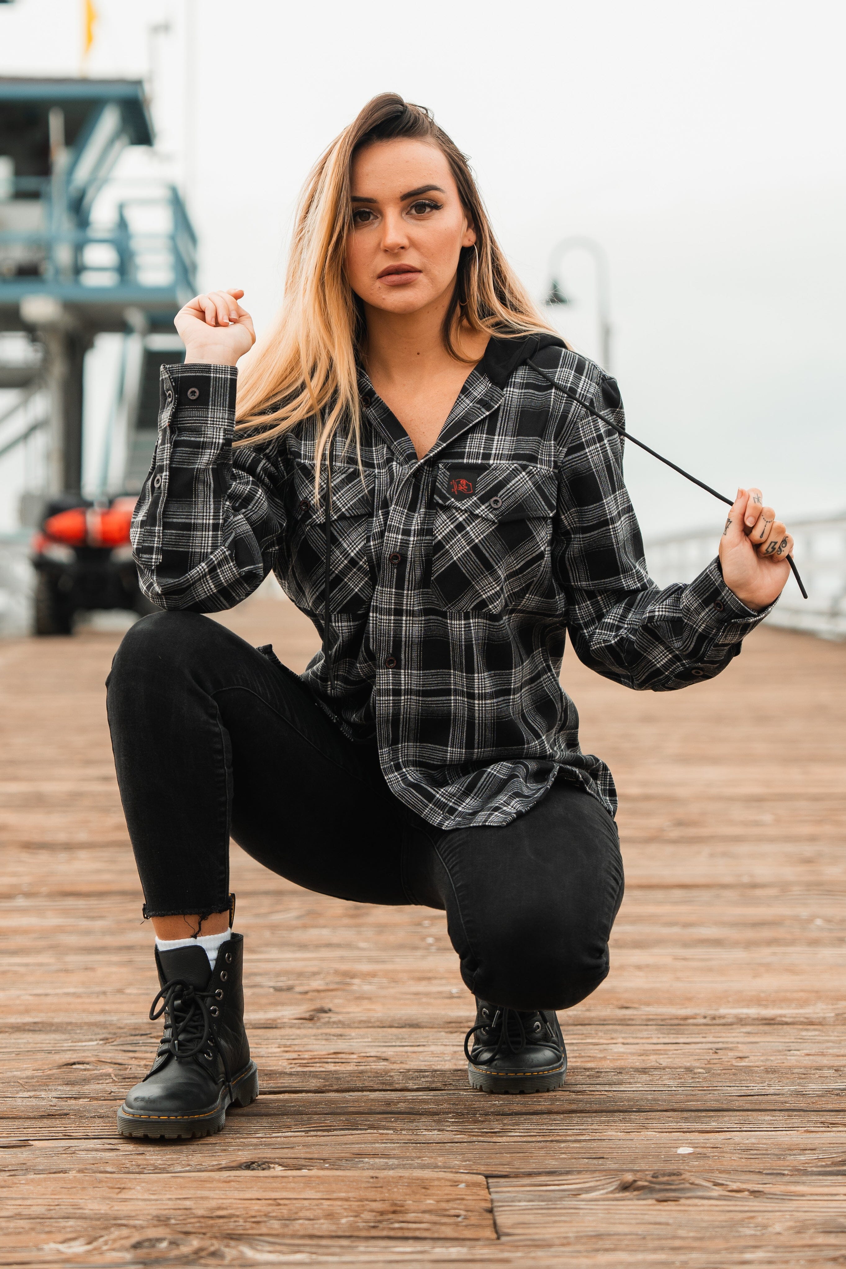 Black Flag Premium Hooded Flannel