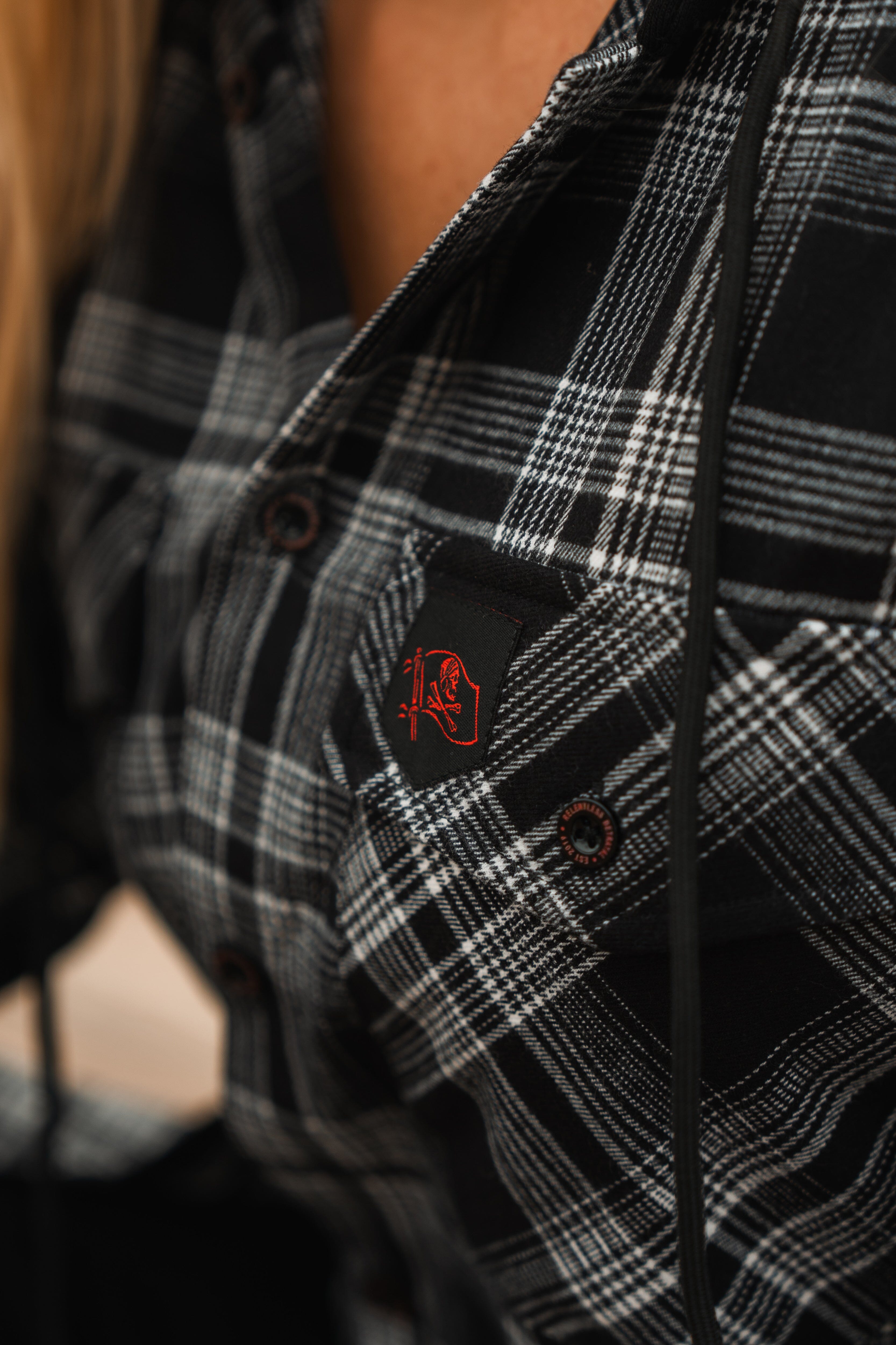 Black Flag Premium Hooded Flannel