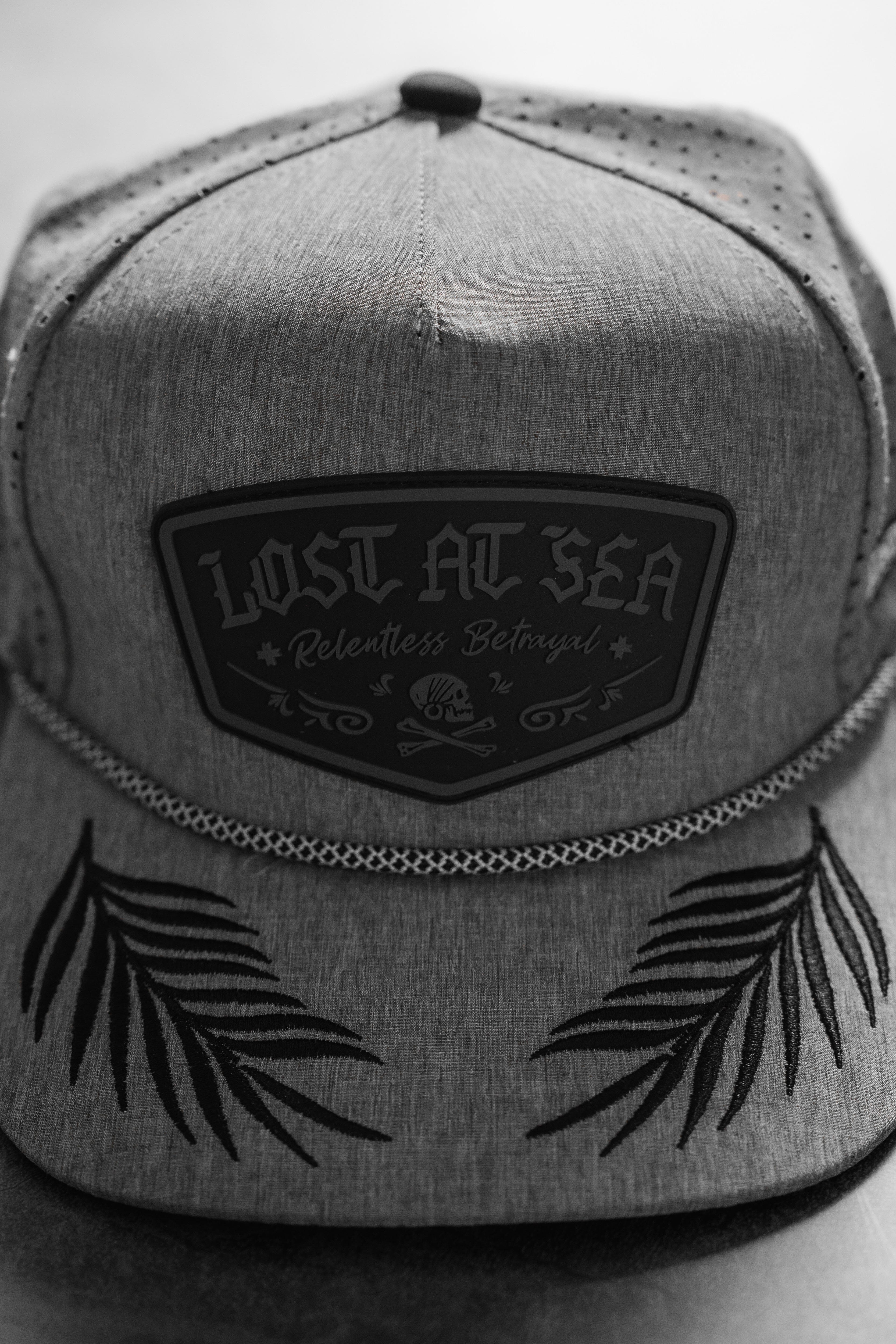 Lost At Sea Gunmetal PVC Snapback