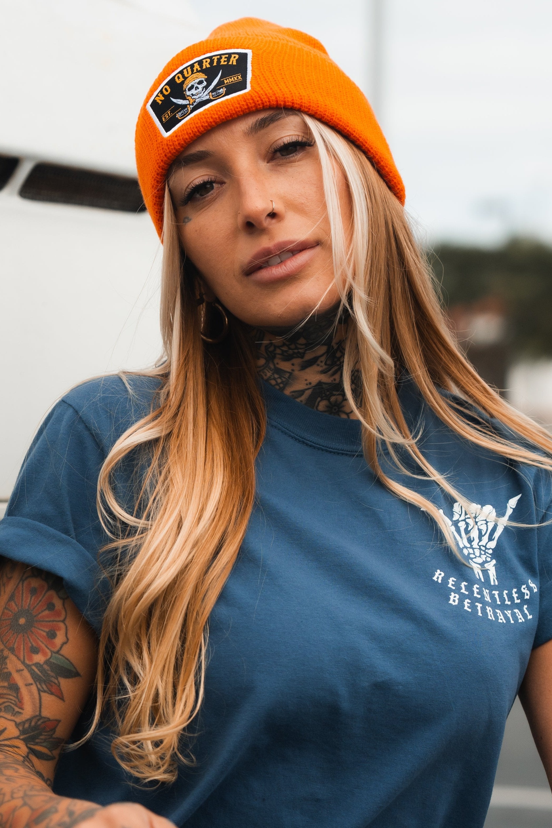 No Quarter Statement Beanie