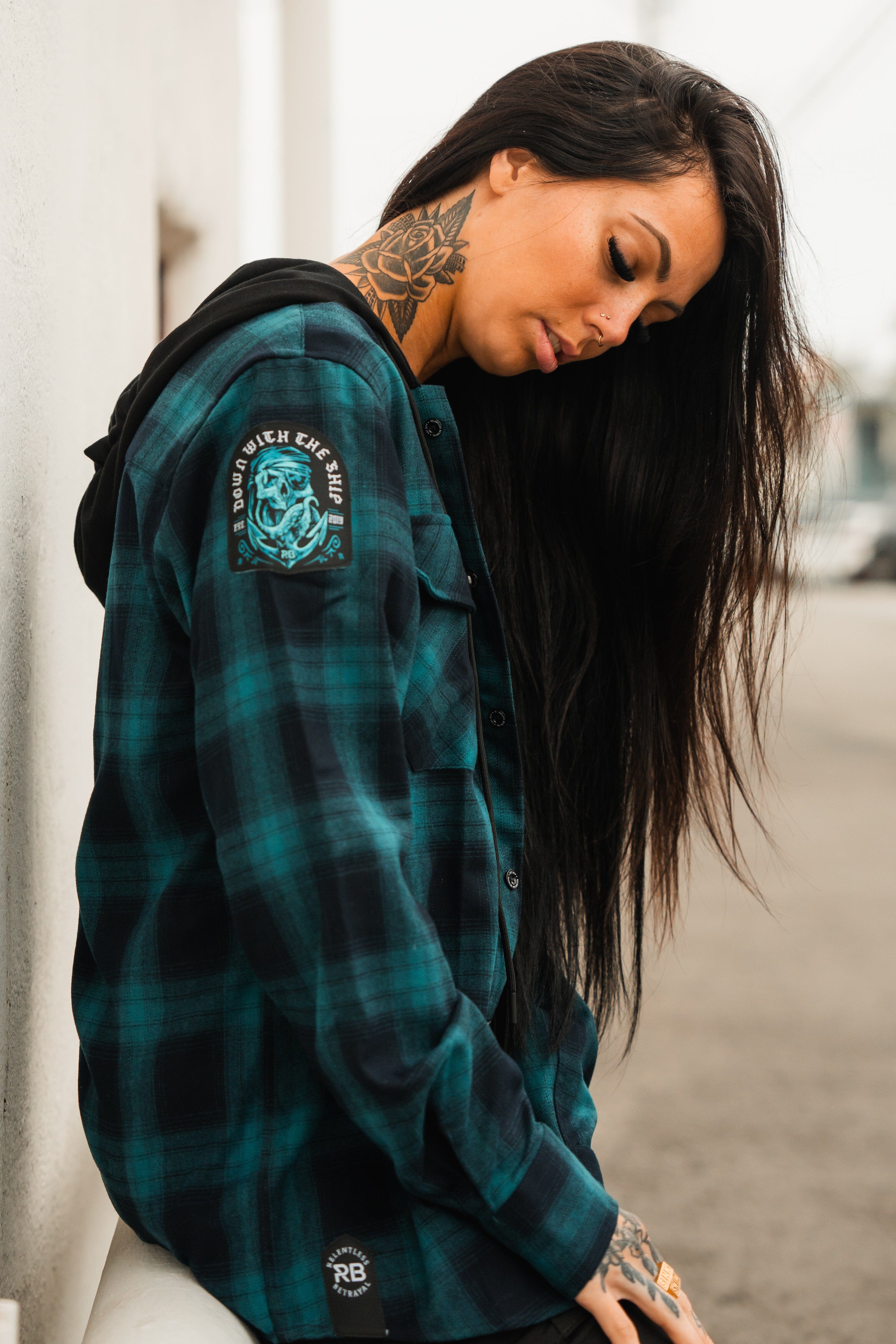Ship Wreck Hooded Flannel