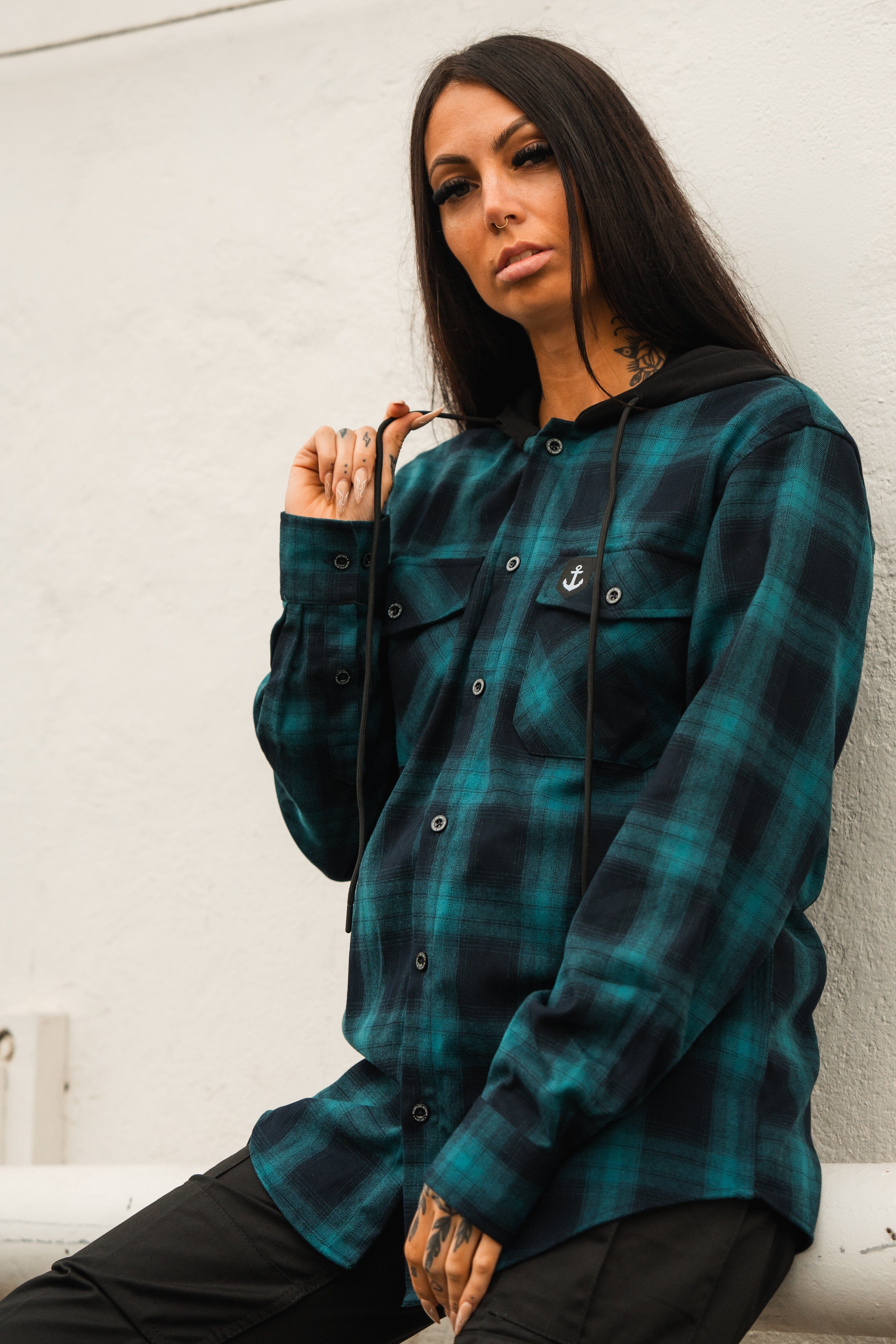 Ship Wreck Hooded Flannel