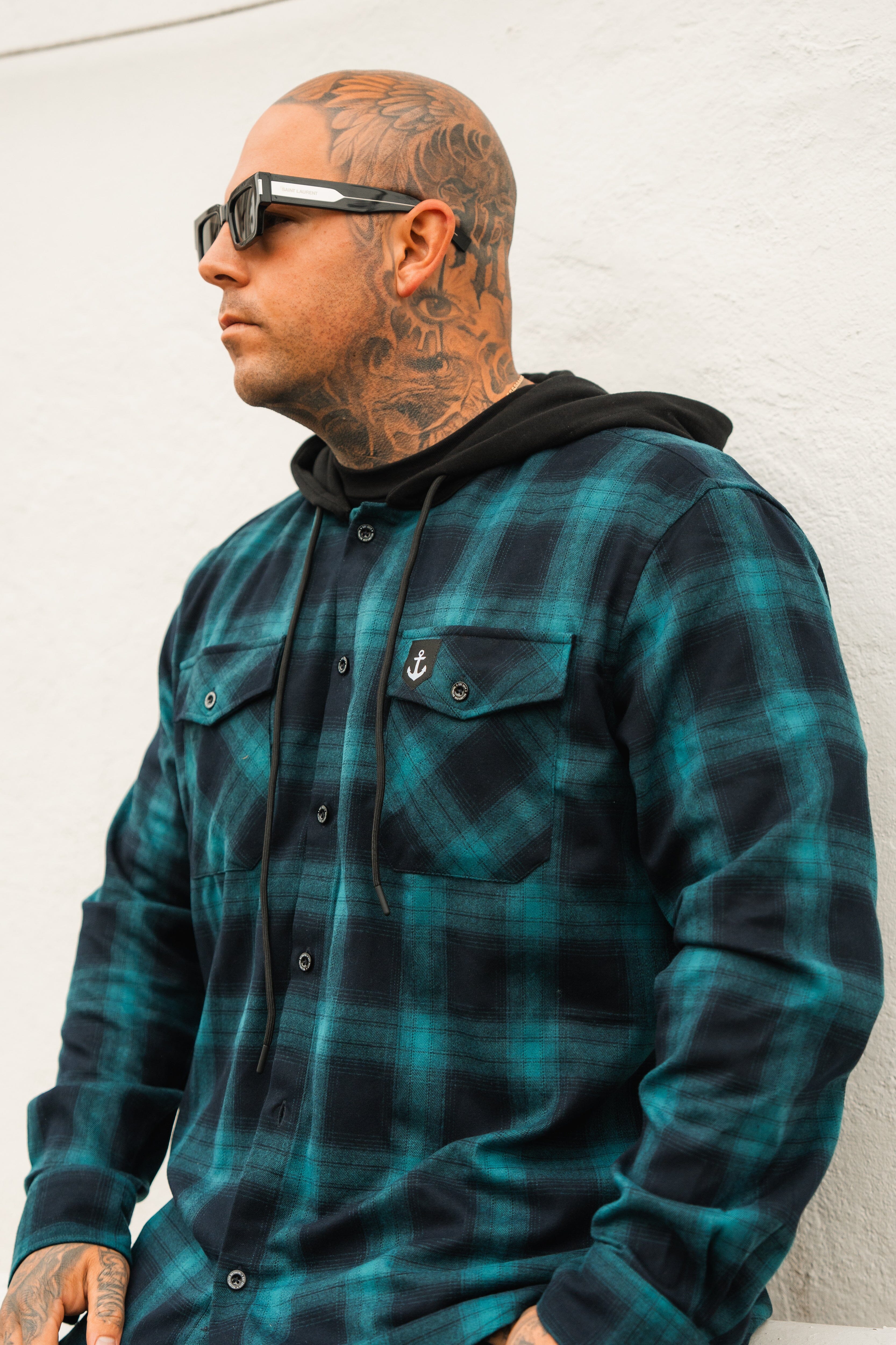 Ship Wreck Hooded Flannel