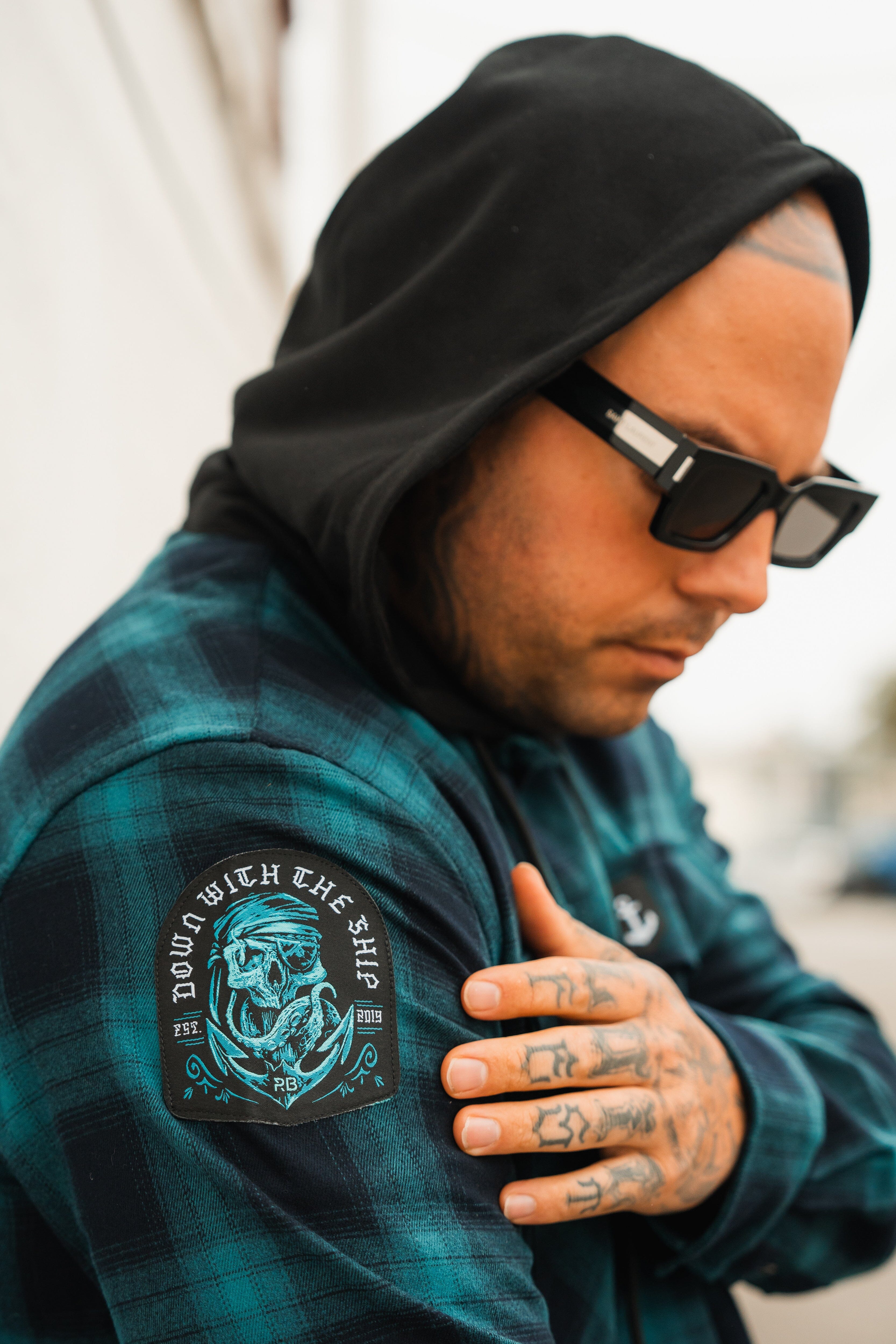 Ship Wreck Hooded Flannel