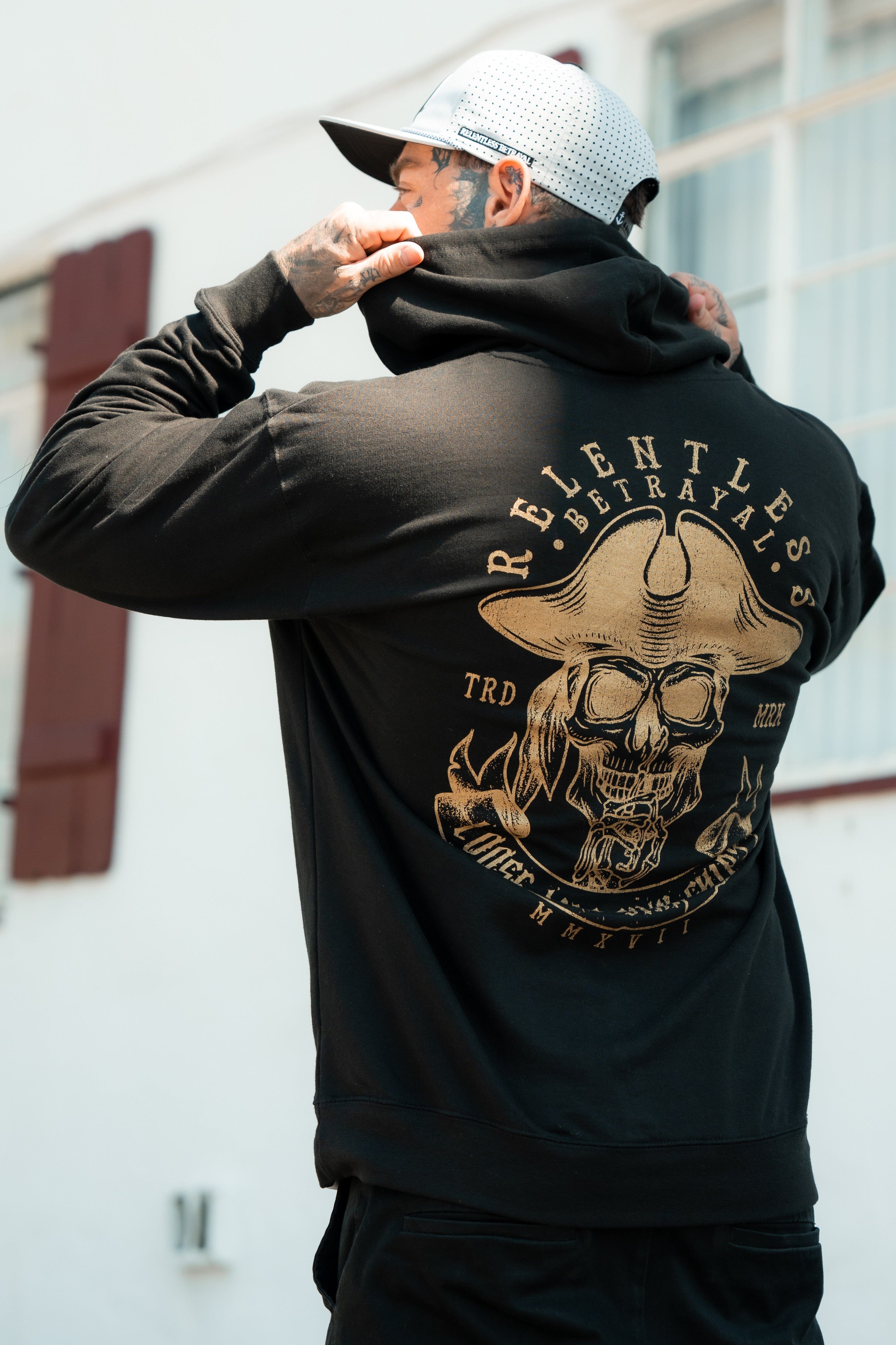 Loose Lips Sink Ships Gold Foil Hoodie