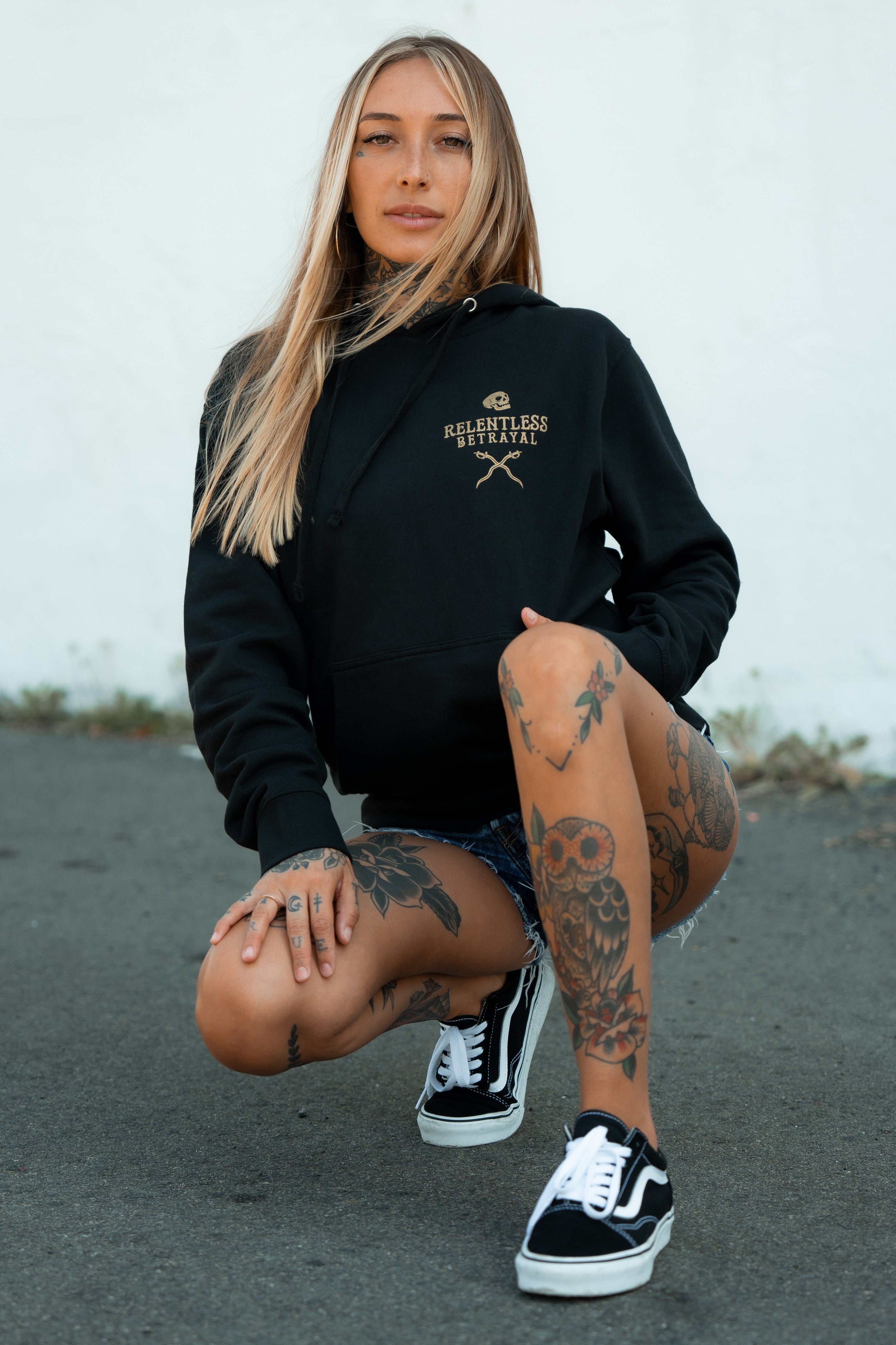 Loose Lips Sink Ships Gold Foil Hoodie