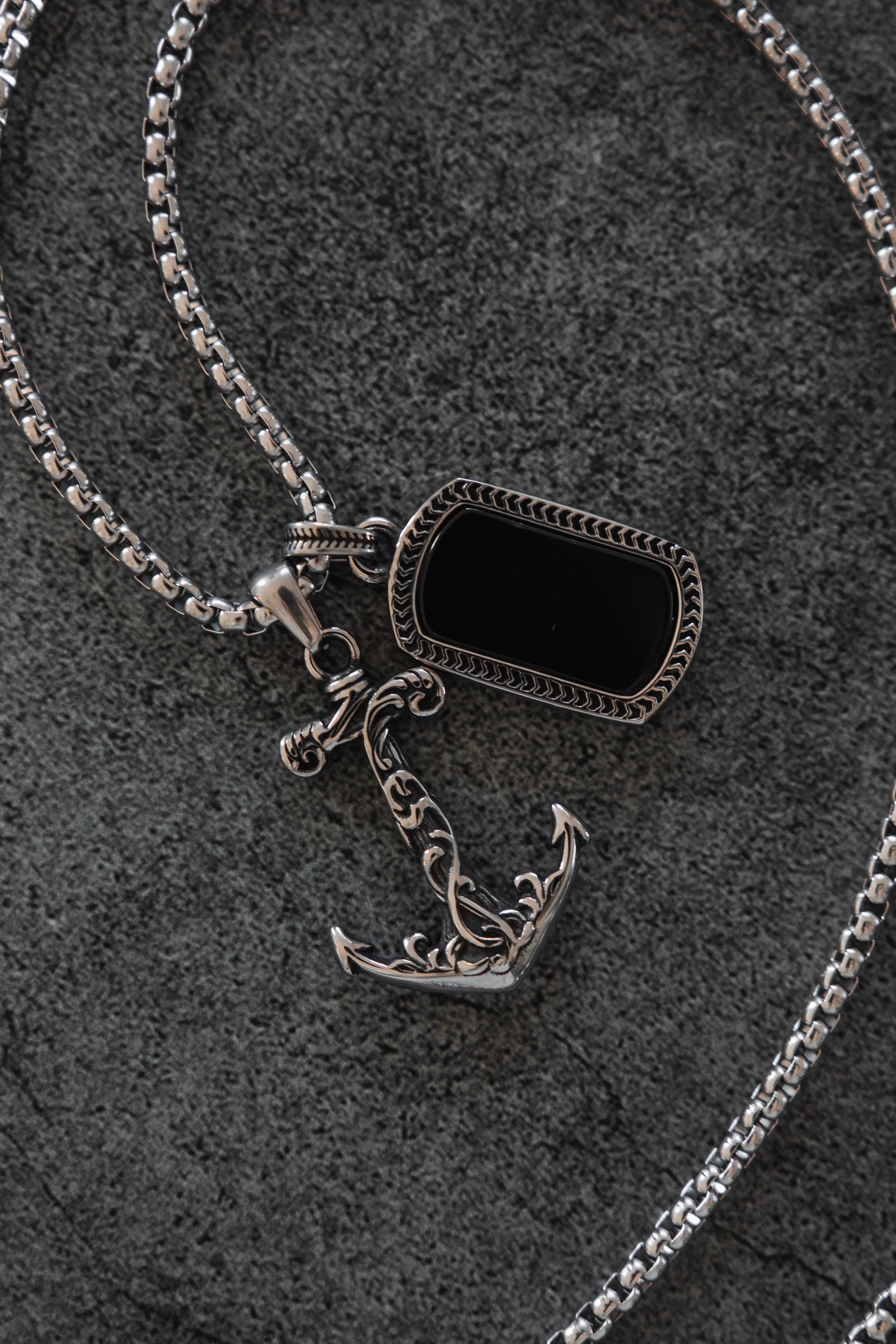 Anchored in Darkness Necklace