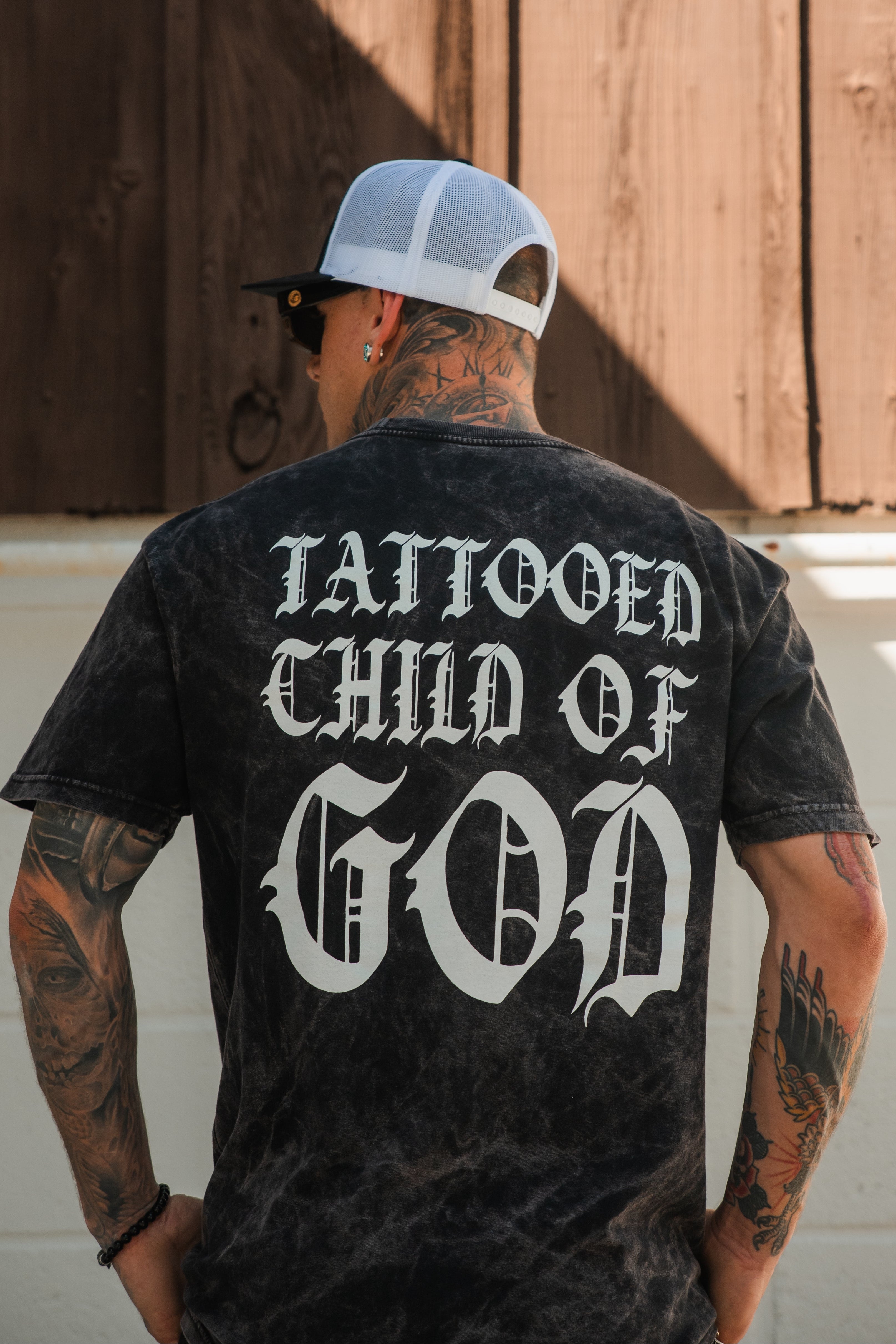 Tattooed Child of God Premium Mineral Wash T-Shirt