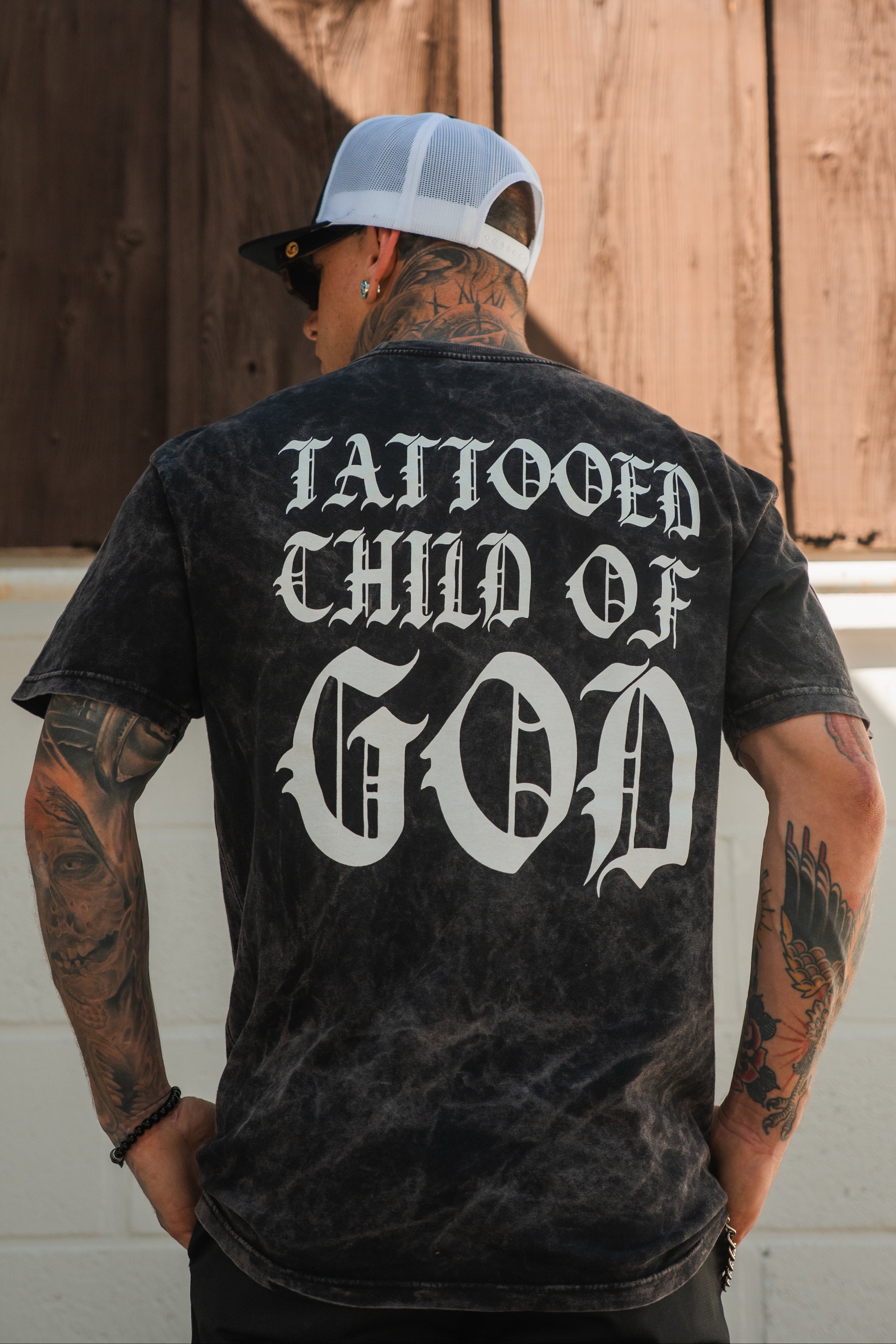 Tattooed Child of God Premium Mineral Wash T-Shirt