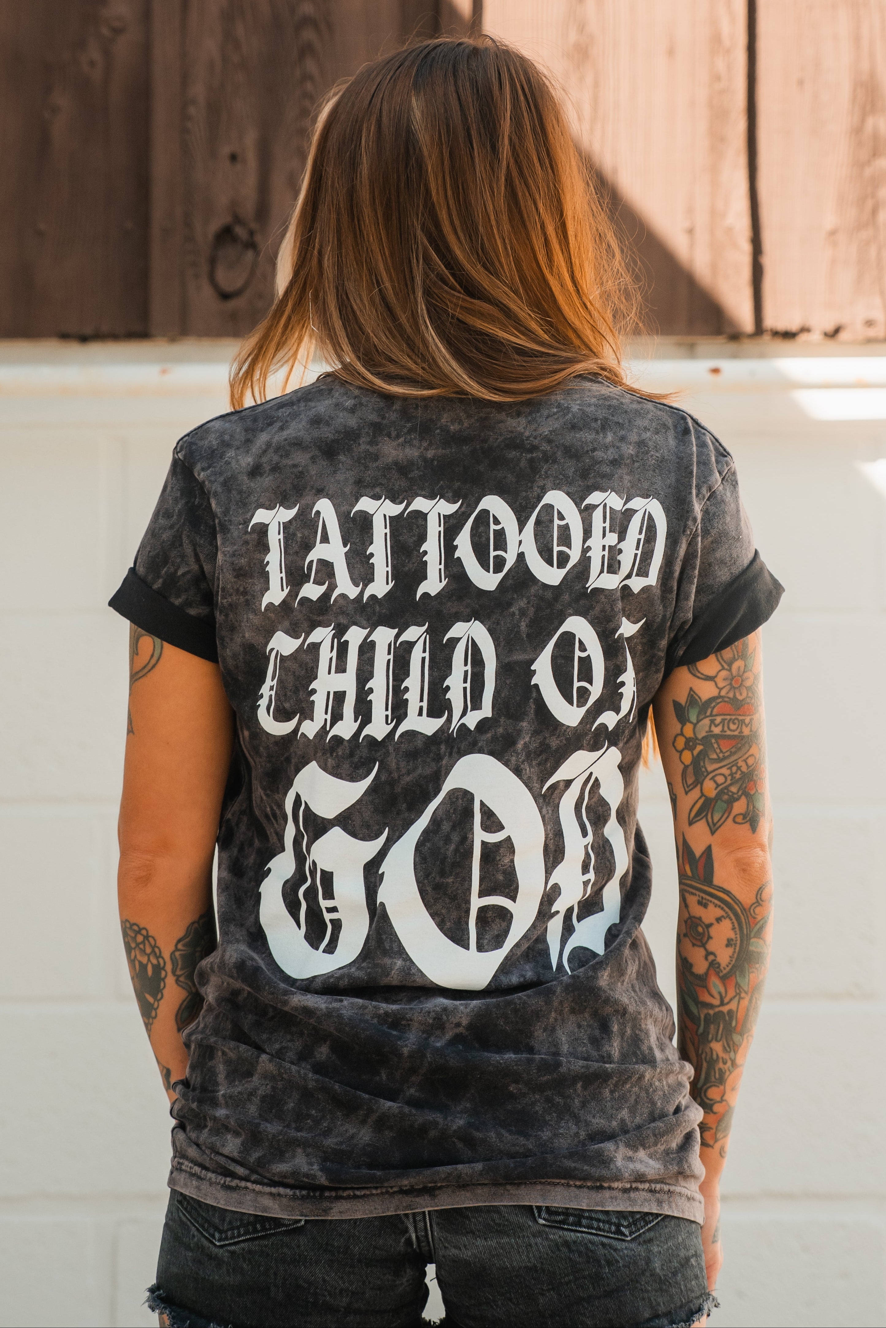 Tattooed Child of God Premium Mineral Wash T-Shirt
