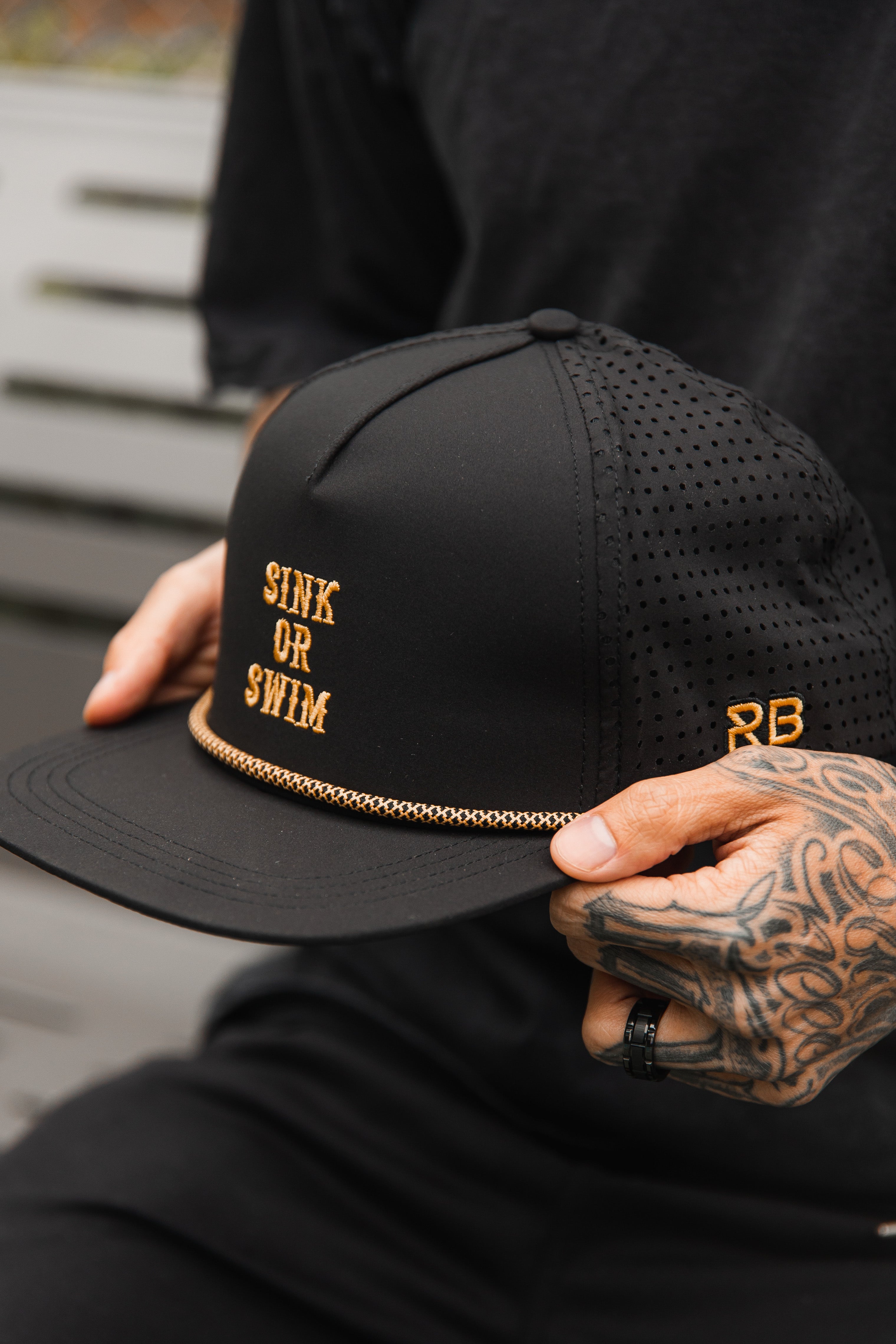 Sink Or Swim BLACKOUT Snapback