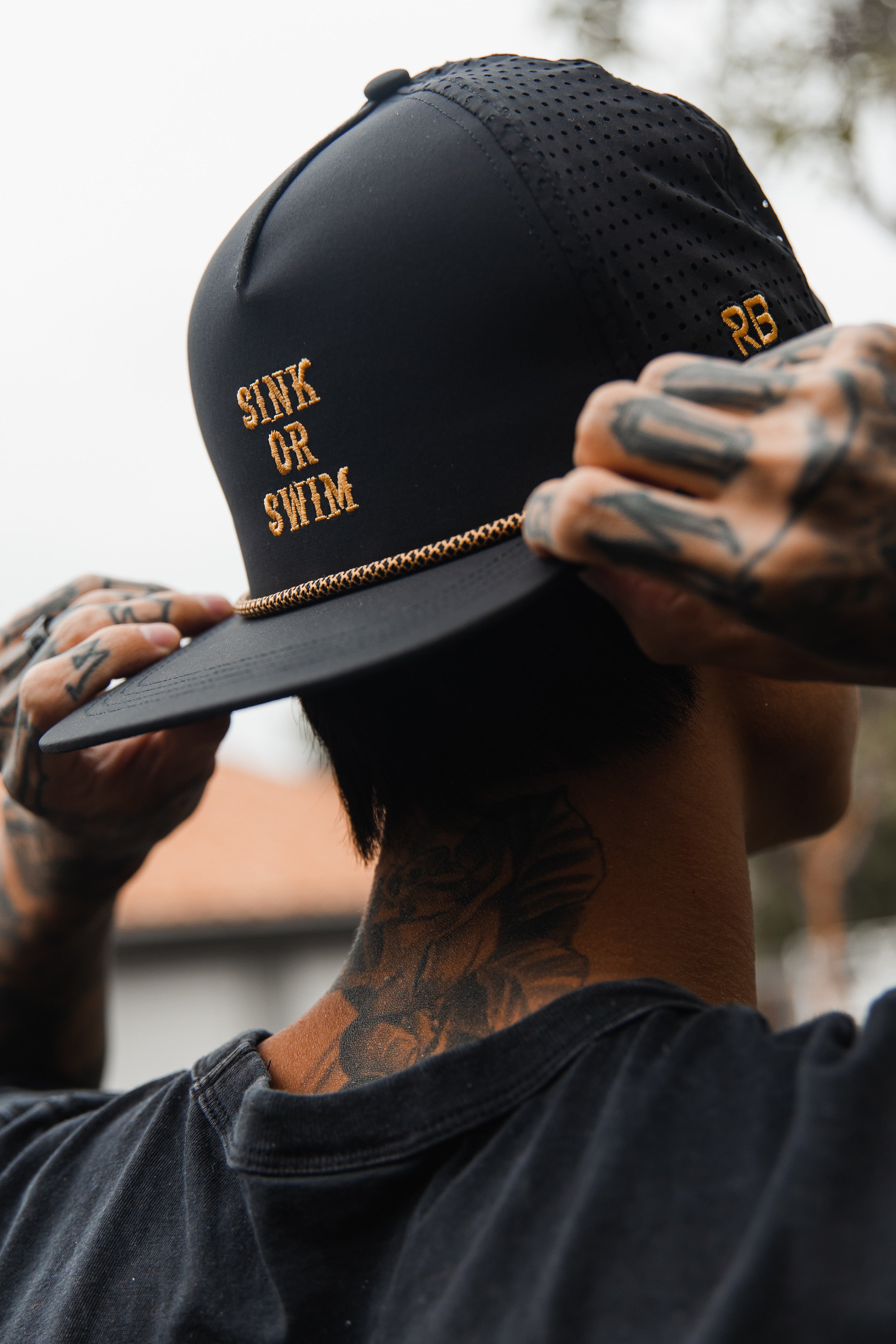 Sink Or Swim BLACKOUT Snapback