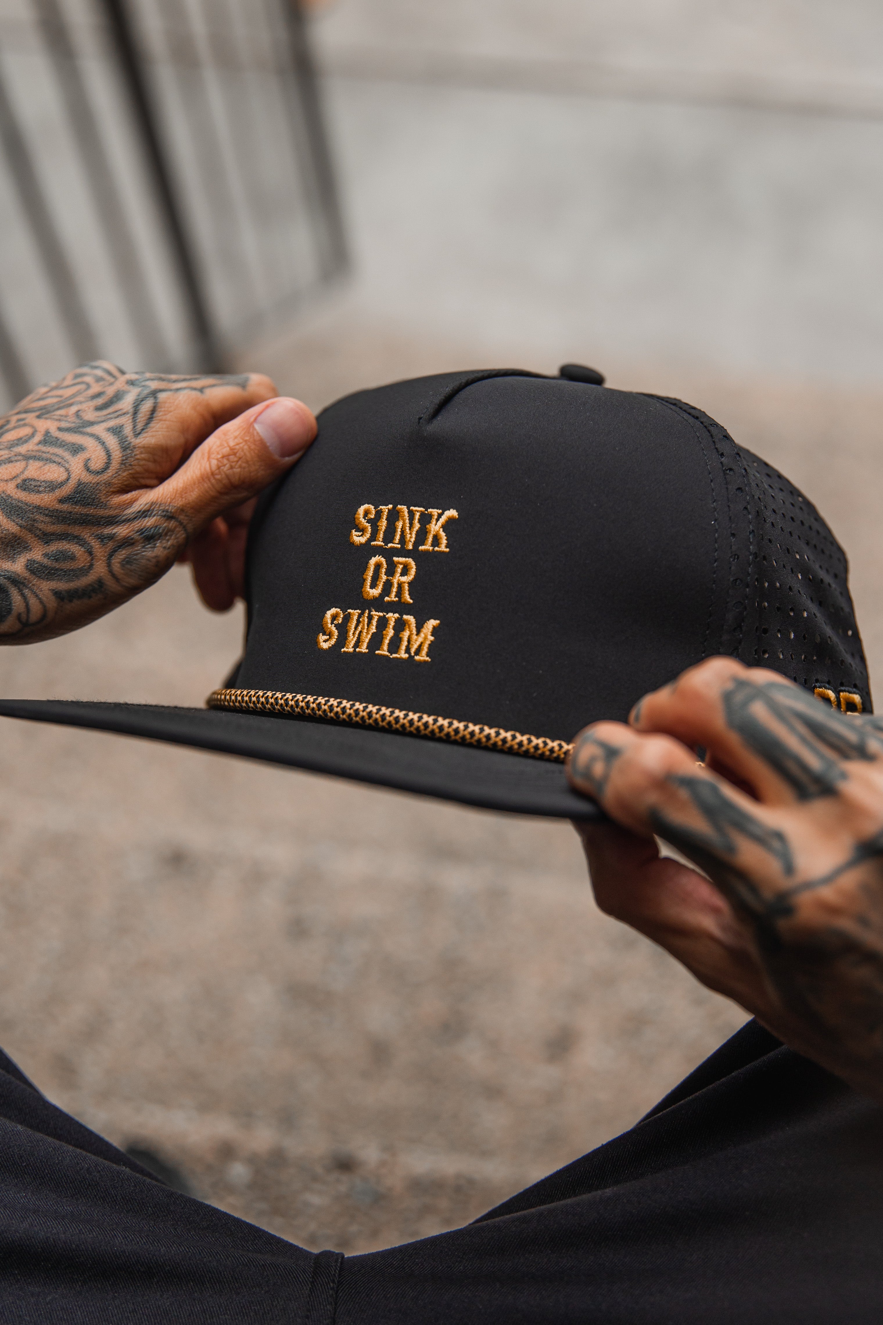 Sink Or Swim BLACKOUT Snapback