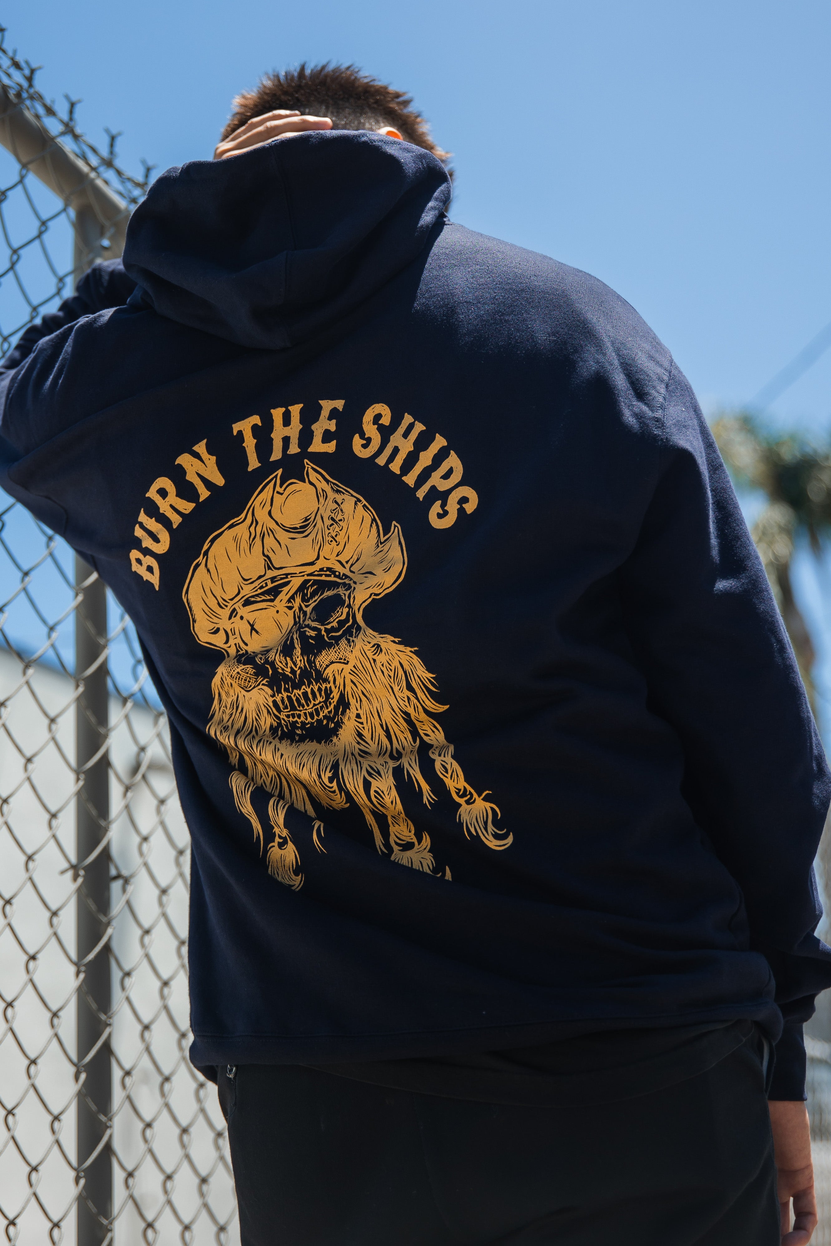 Burn The Ships Gold Foil Hoodie