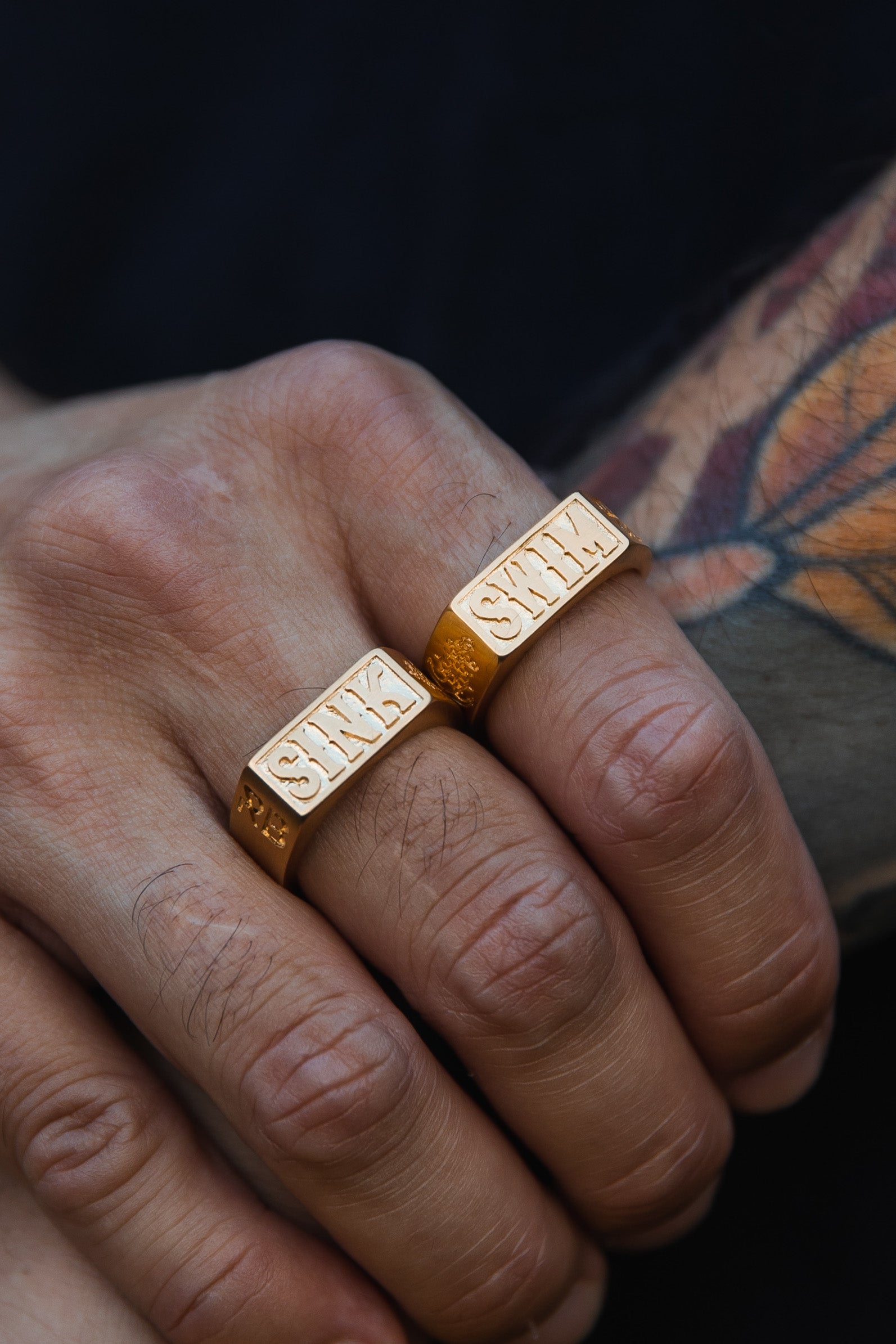 Gold Sink or Swim Rings