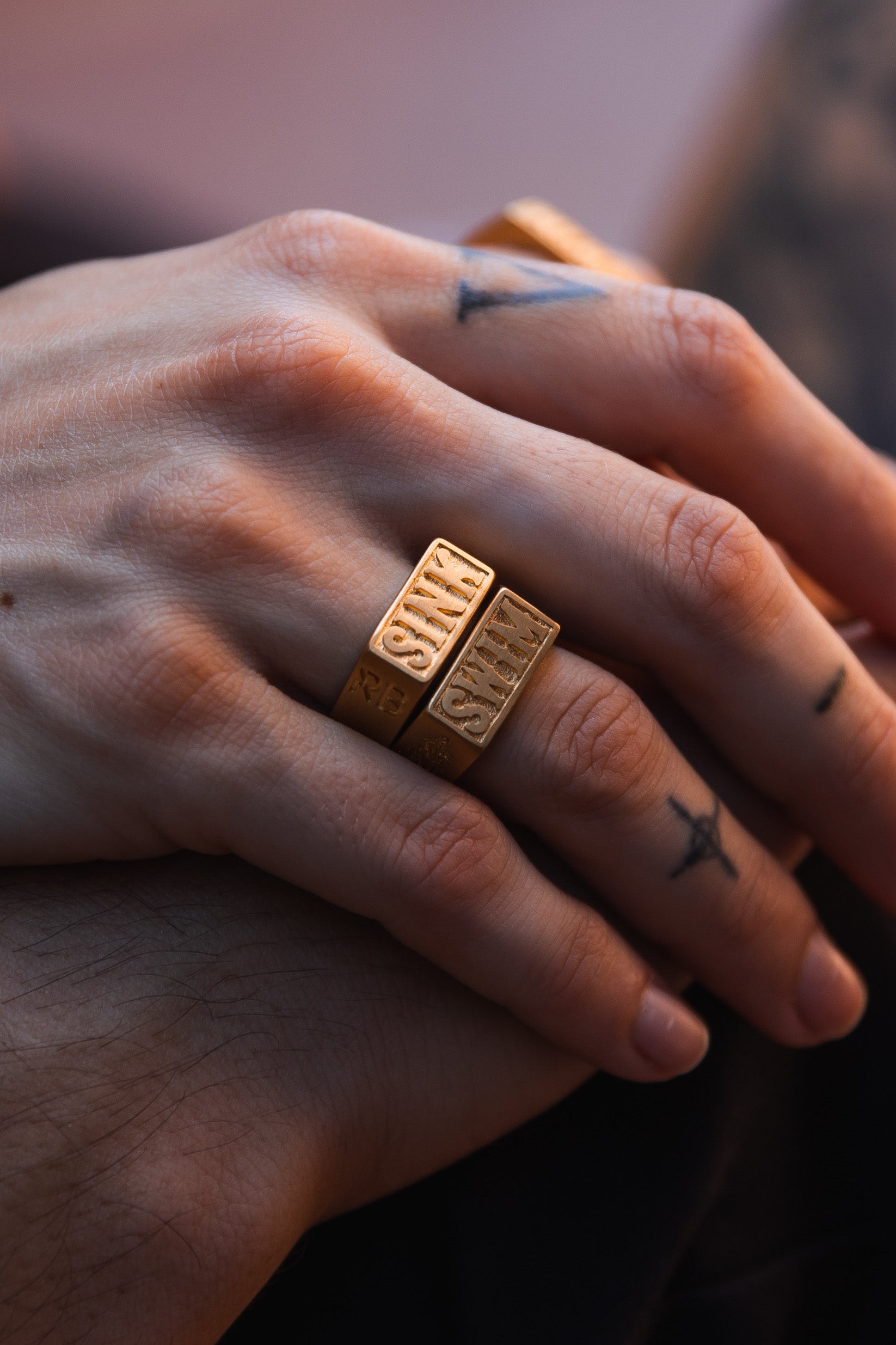 Gold Sink or Swim Rings