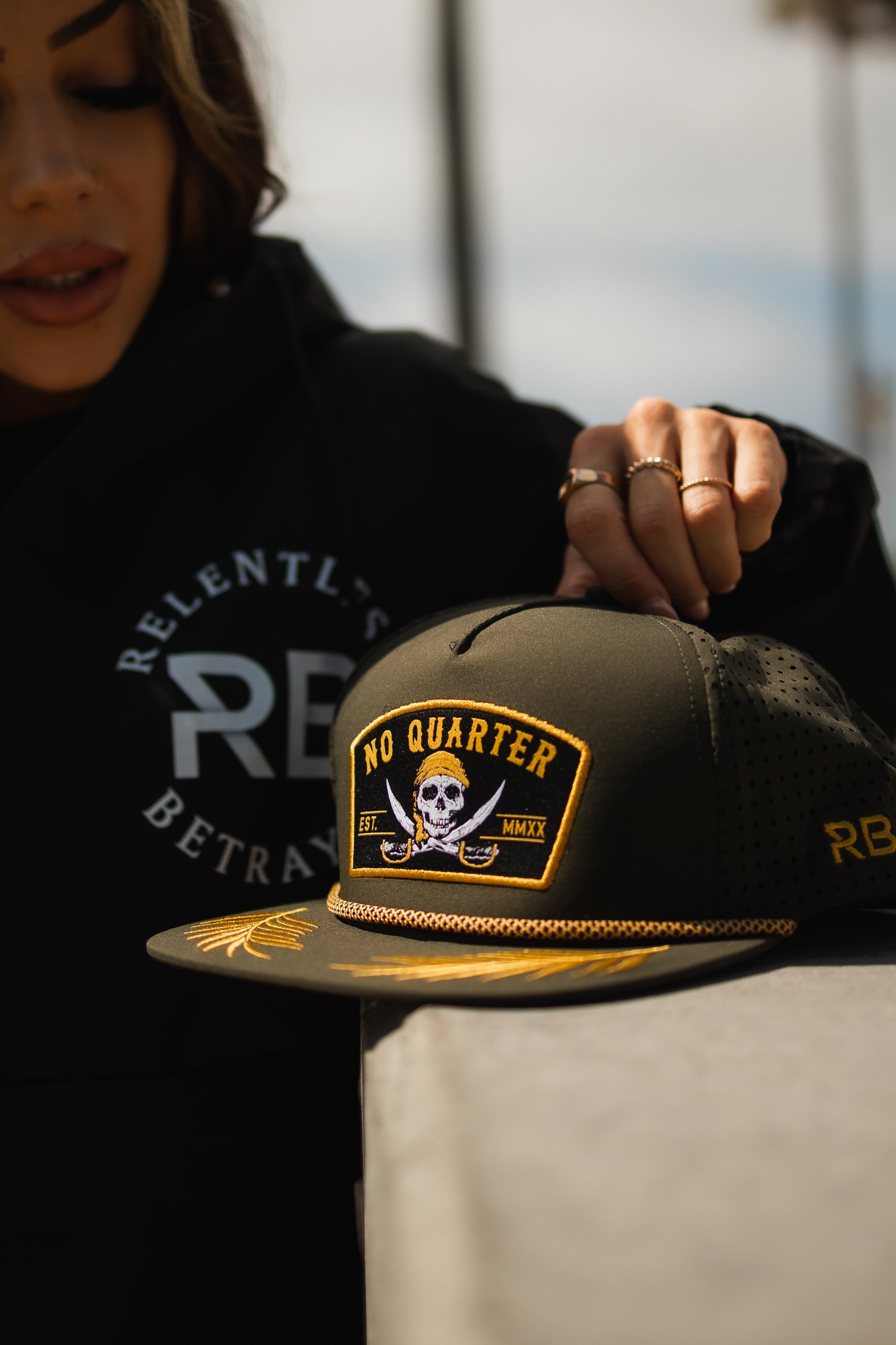 No Quarter Olive Snapback