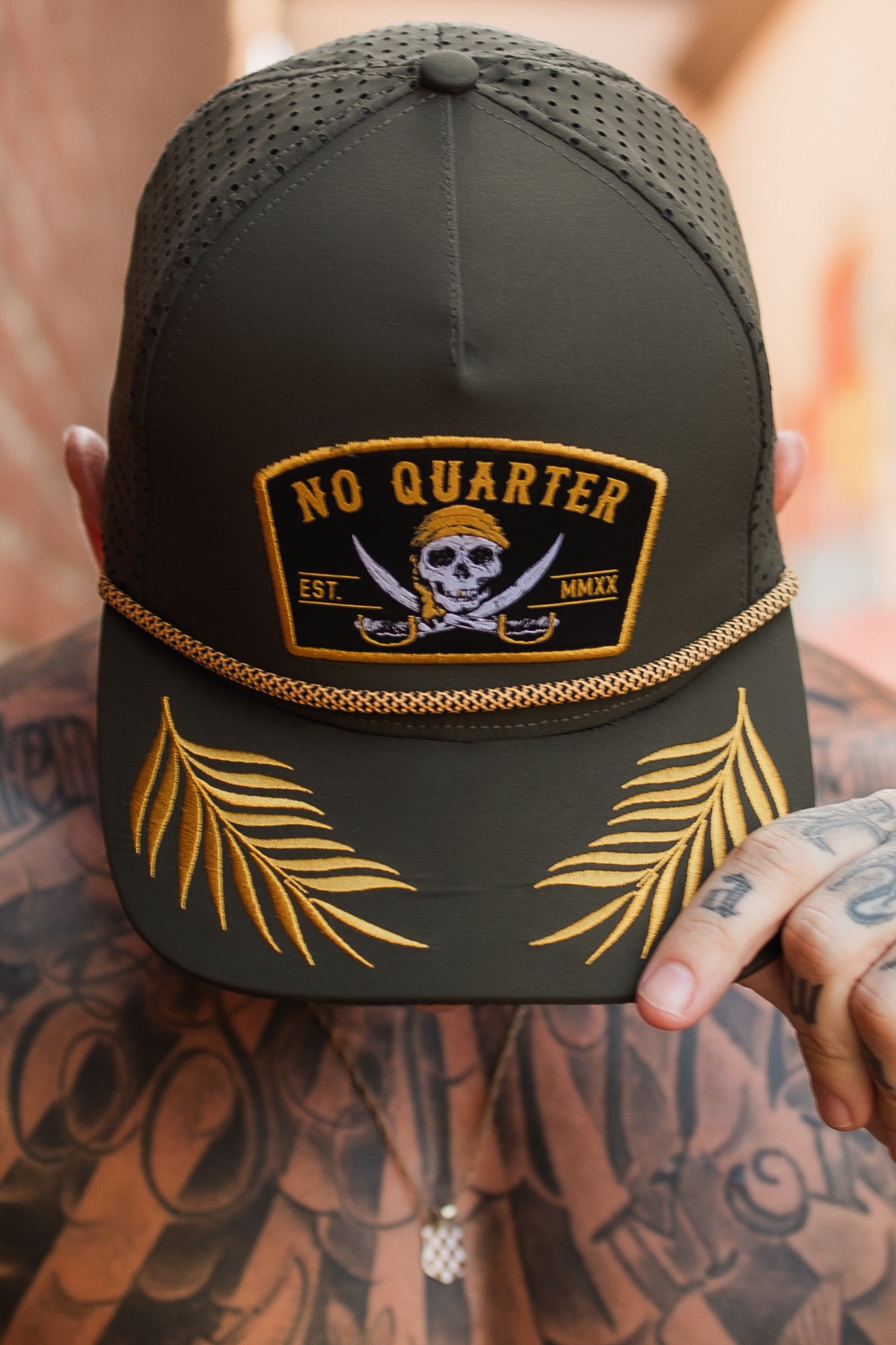 No Quarter Olive Snapback