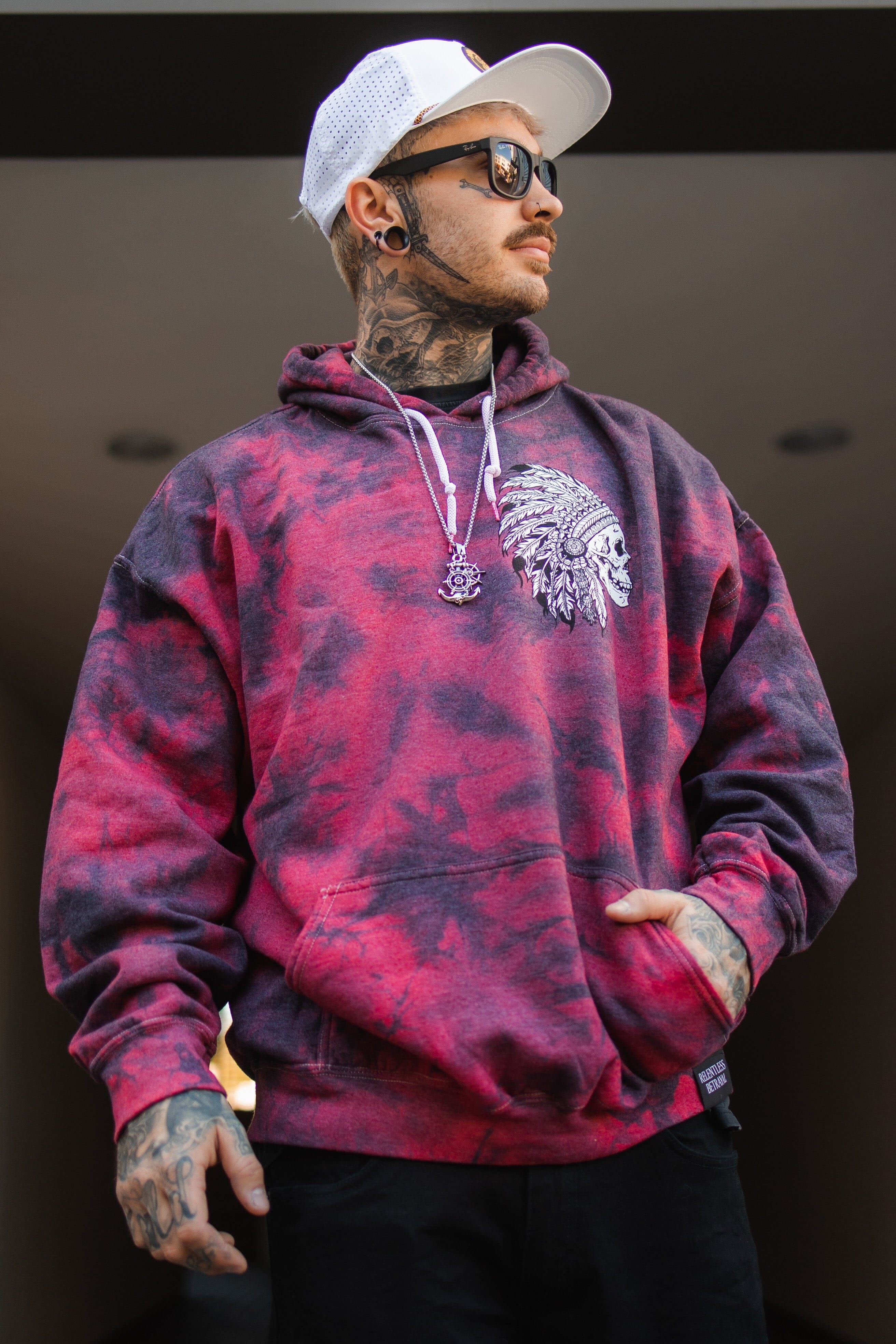 Trustless Chief Tie Dye Hoodie