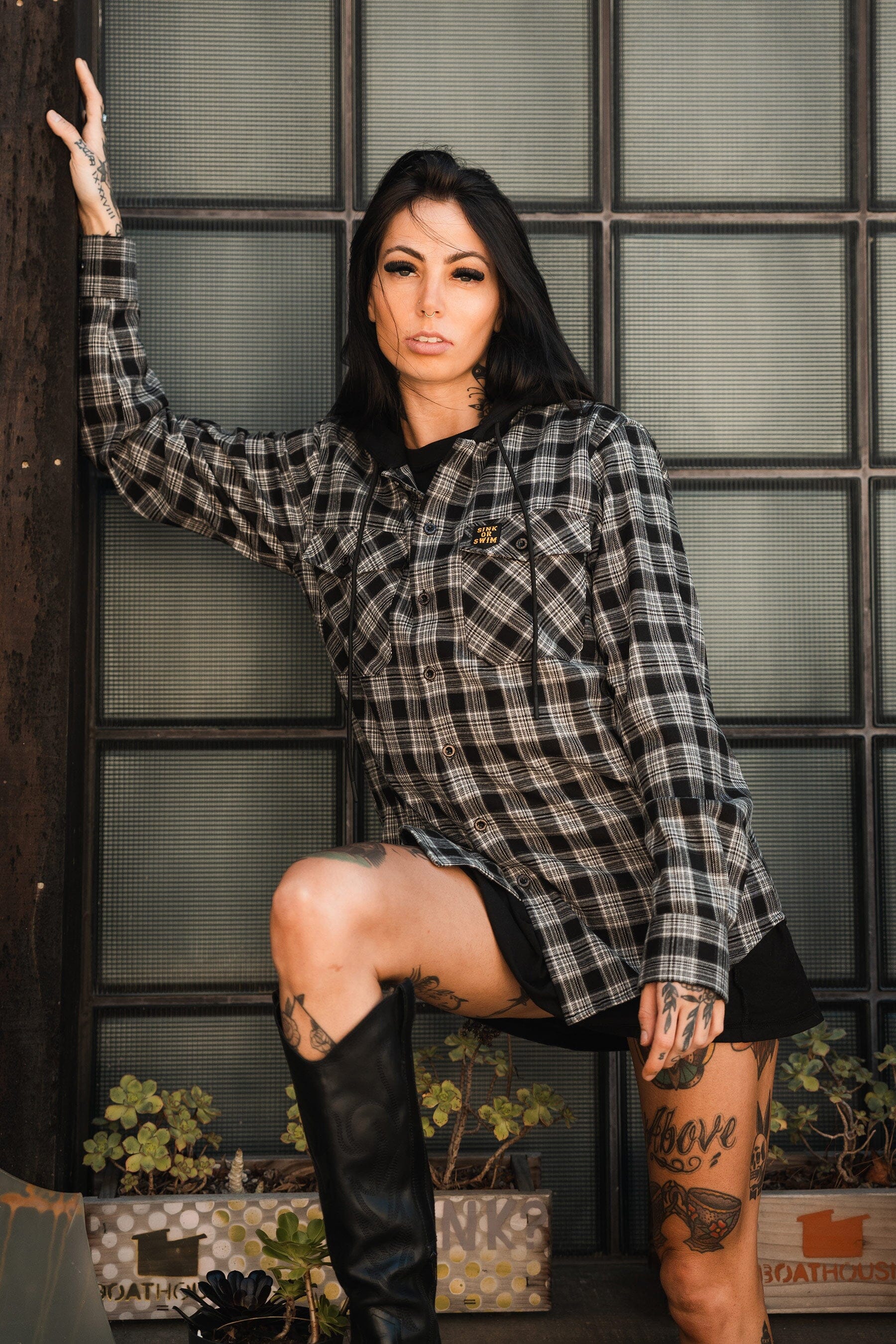 Sink Or Swim Premium Hooded Flannel