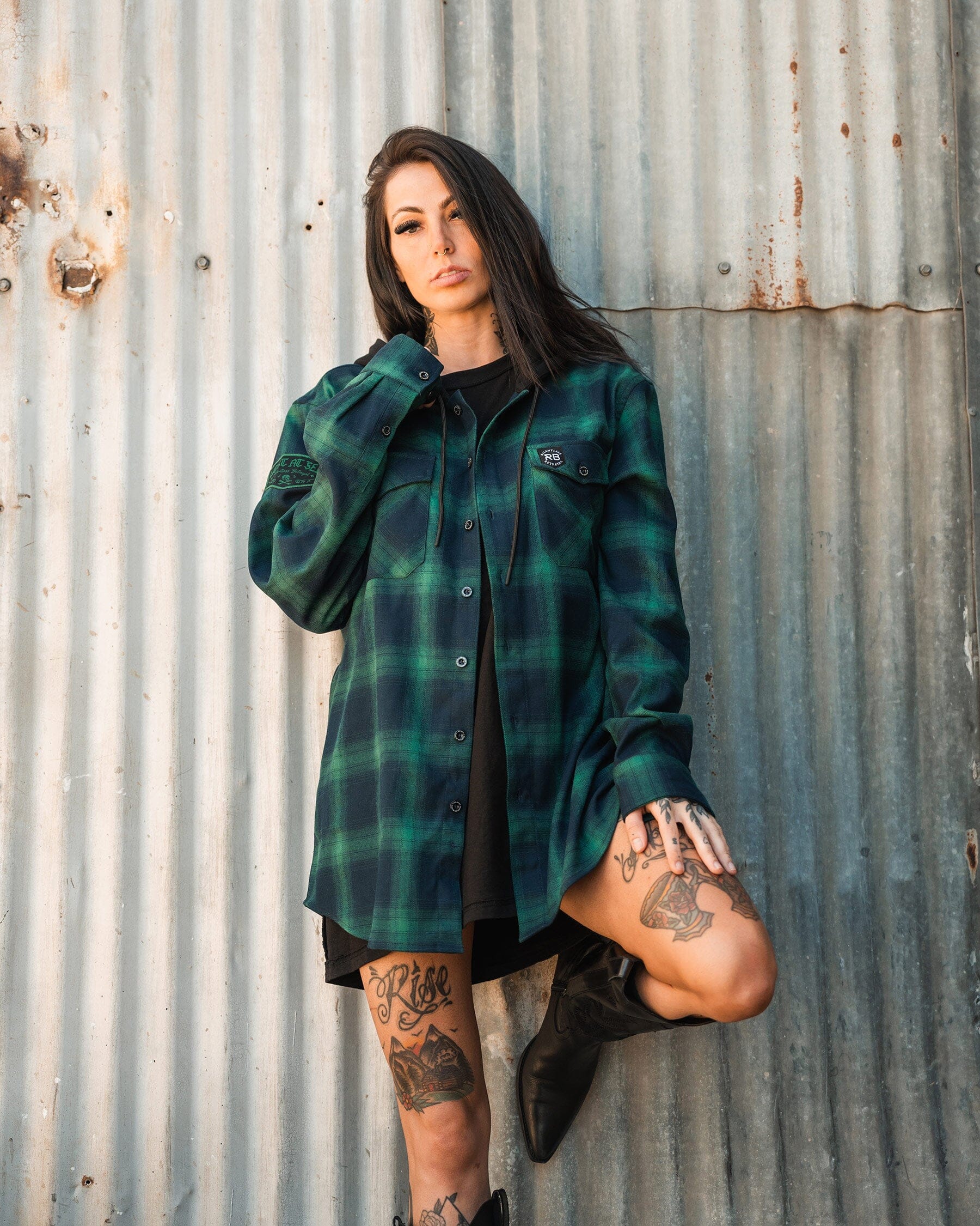 Lost At Sea Premium Hooded Flannel