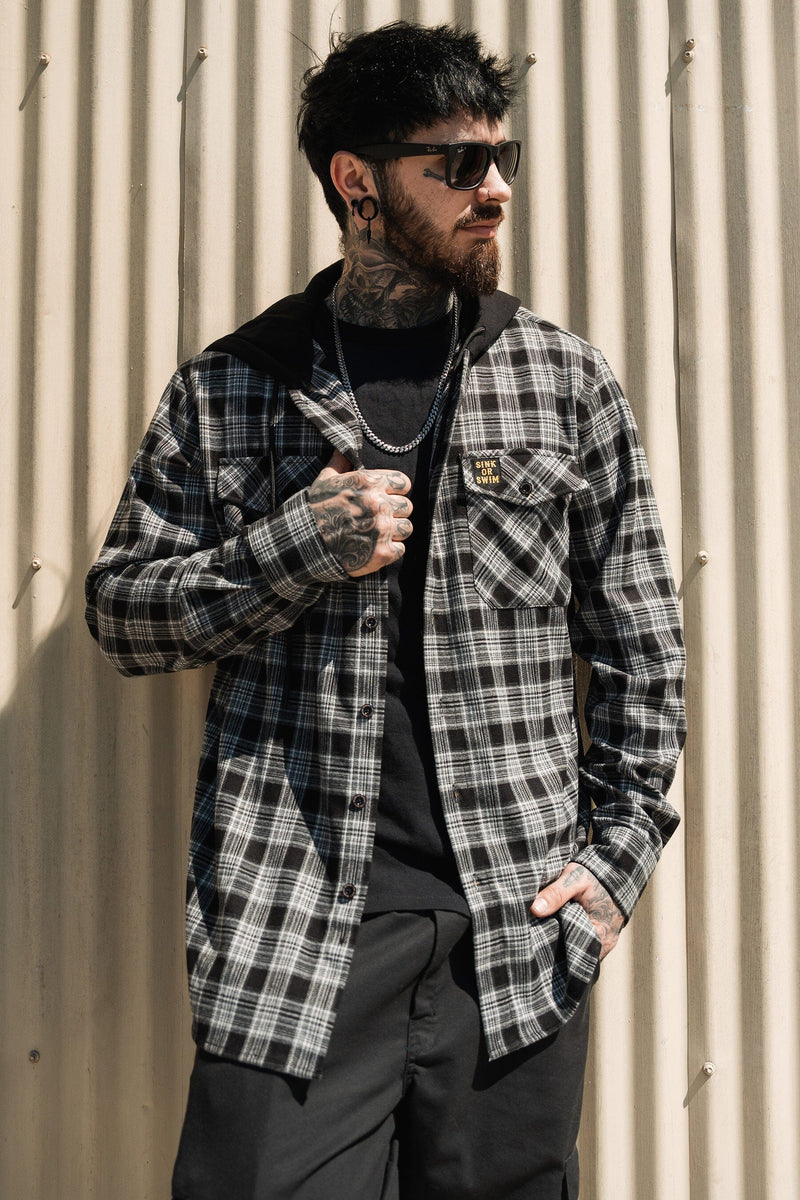 Sink Or Swim Premium Hooded Flannel – Relentless Betrayal