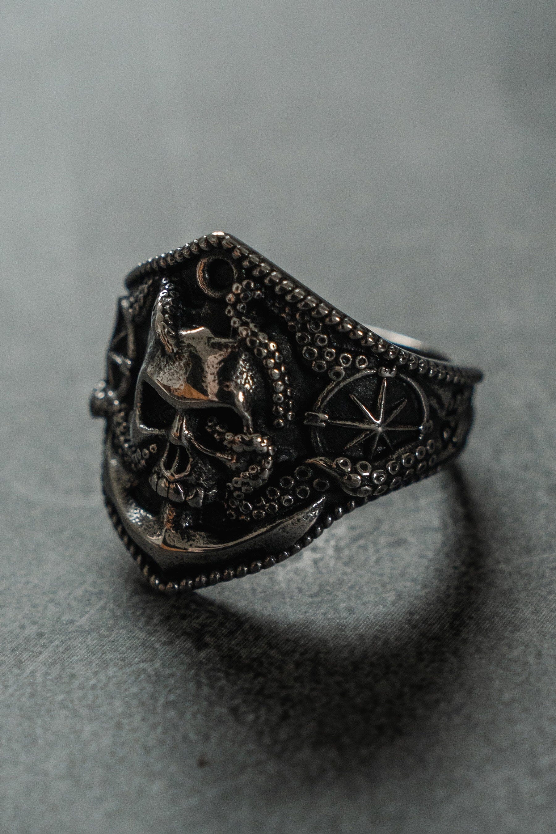 Dead Men Tell No Tales Stainless Steel Ring