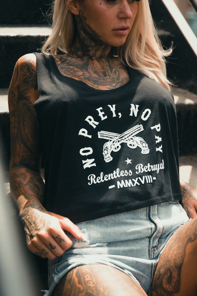 No Prey, No Pay Women's Crop Tank