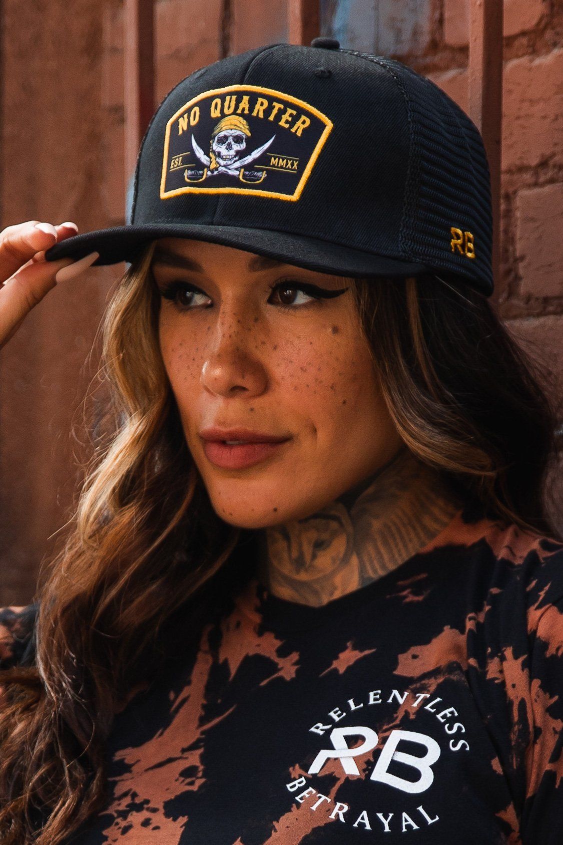 No Quarter Black "Trucker" Snapback
