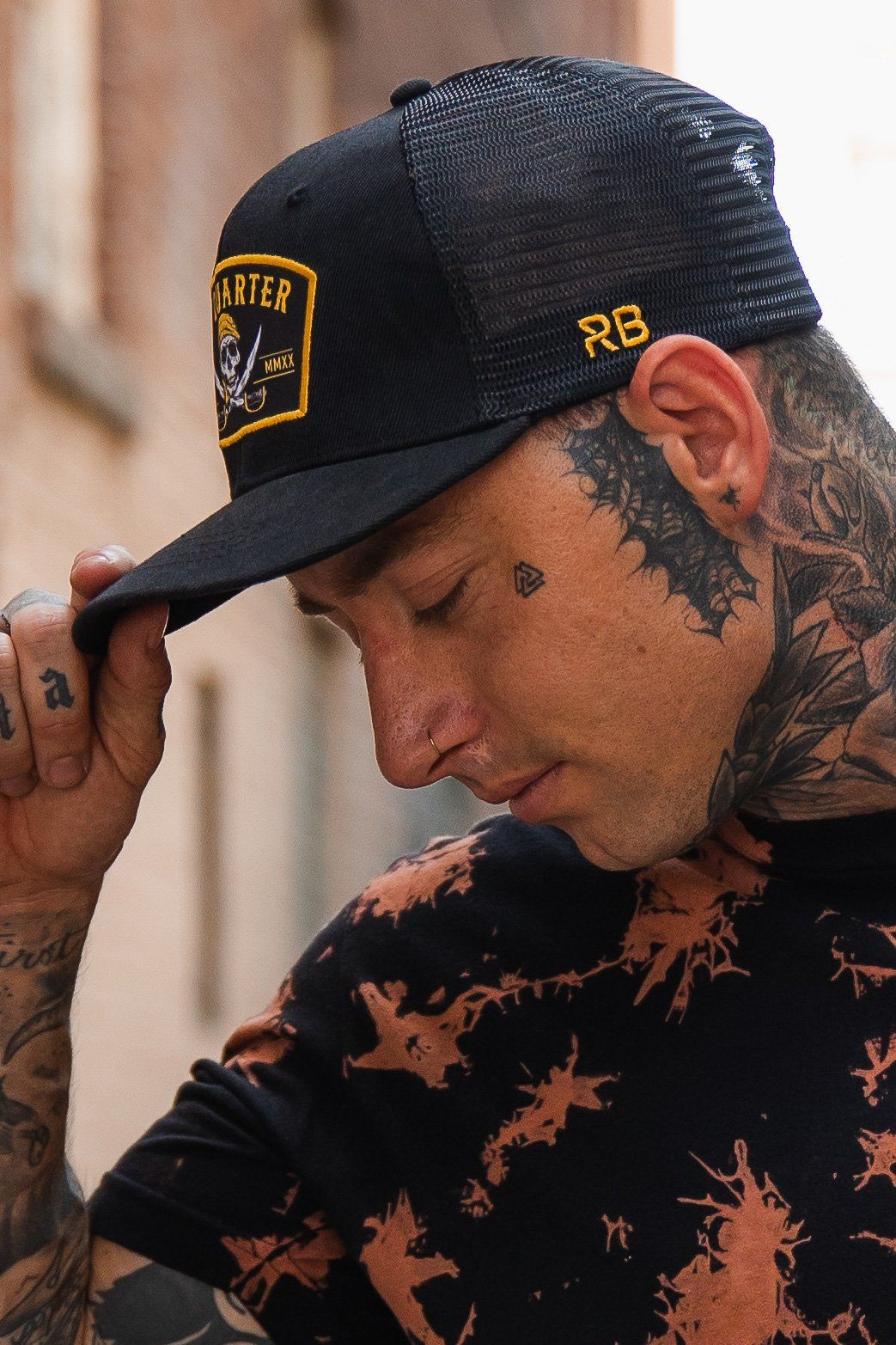No Quarter Black "Trucker" Snapback